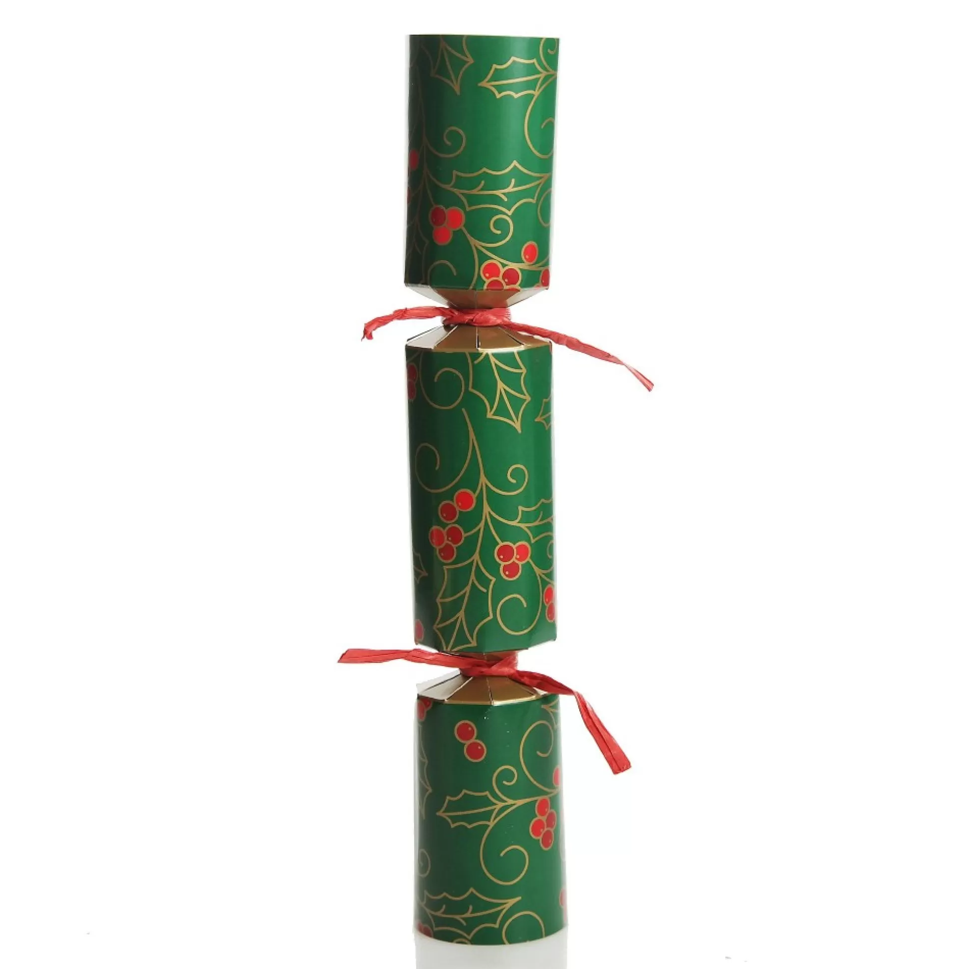Personalised Green Swirling Holly Bon Bon - Single Christmas Bon Bons |