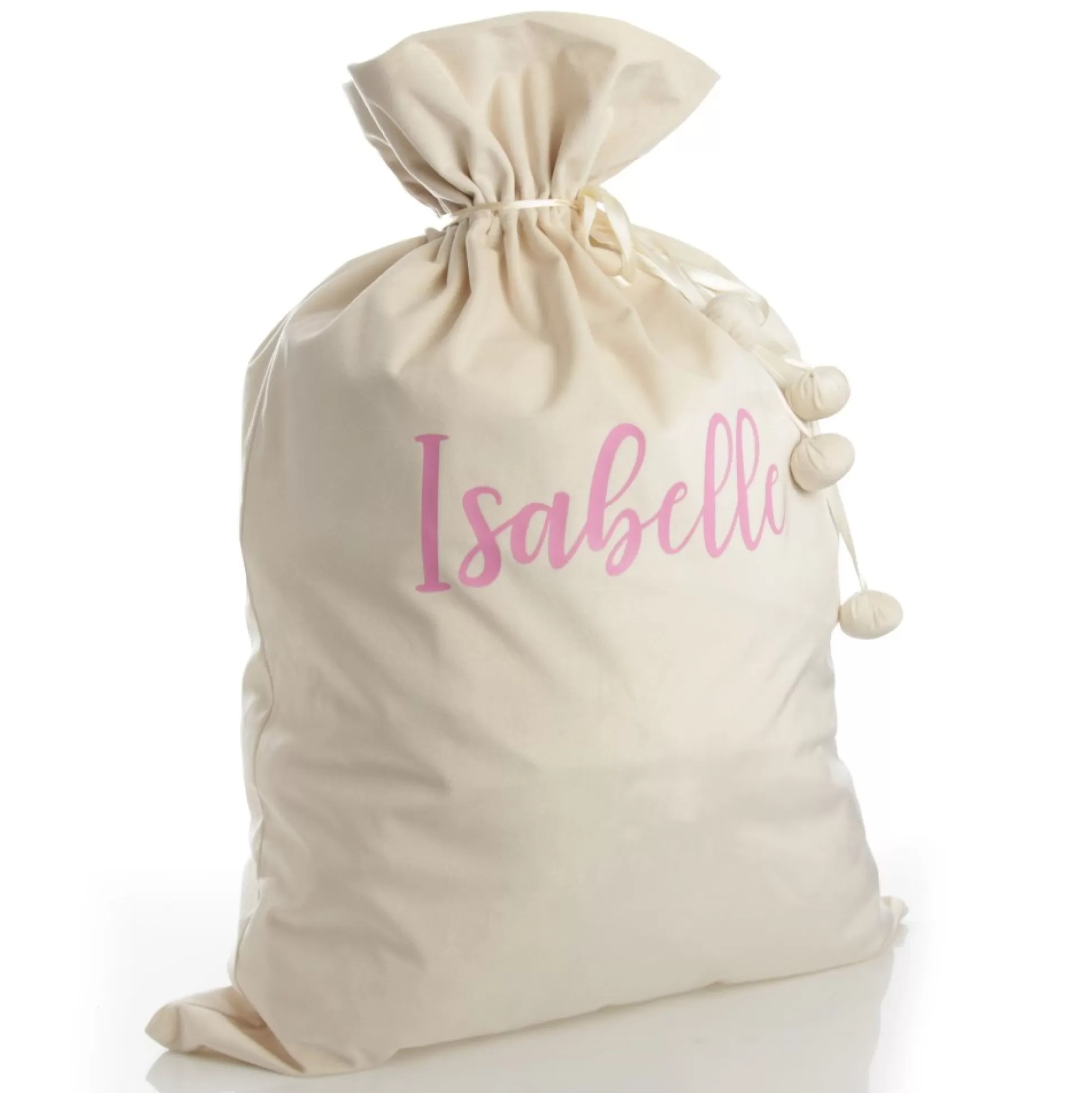 Personalised Ivory Velvet Santa Sack Personalised Santa Sacks |