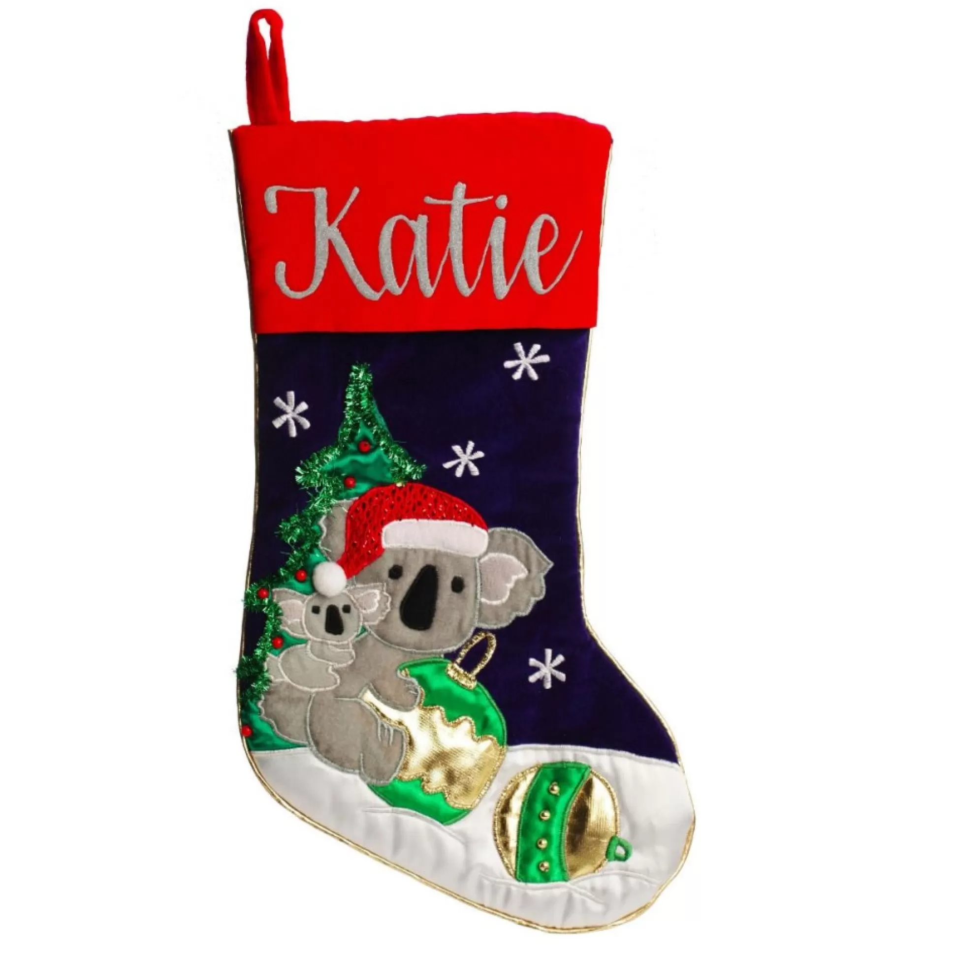 Personalised Koala Christmas Stocking Personalised Stockings |