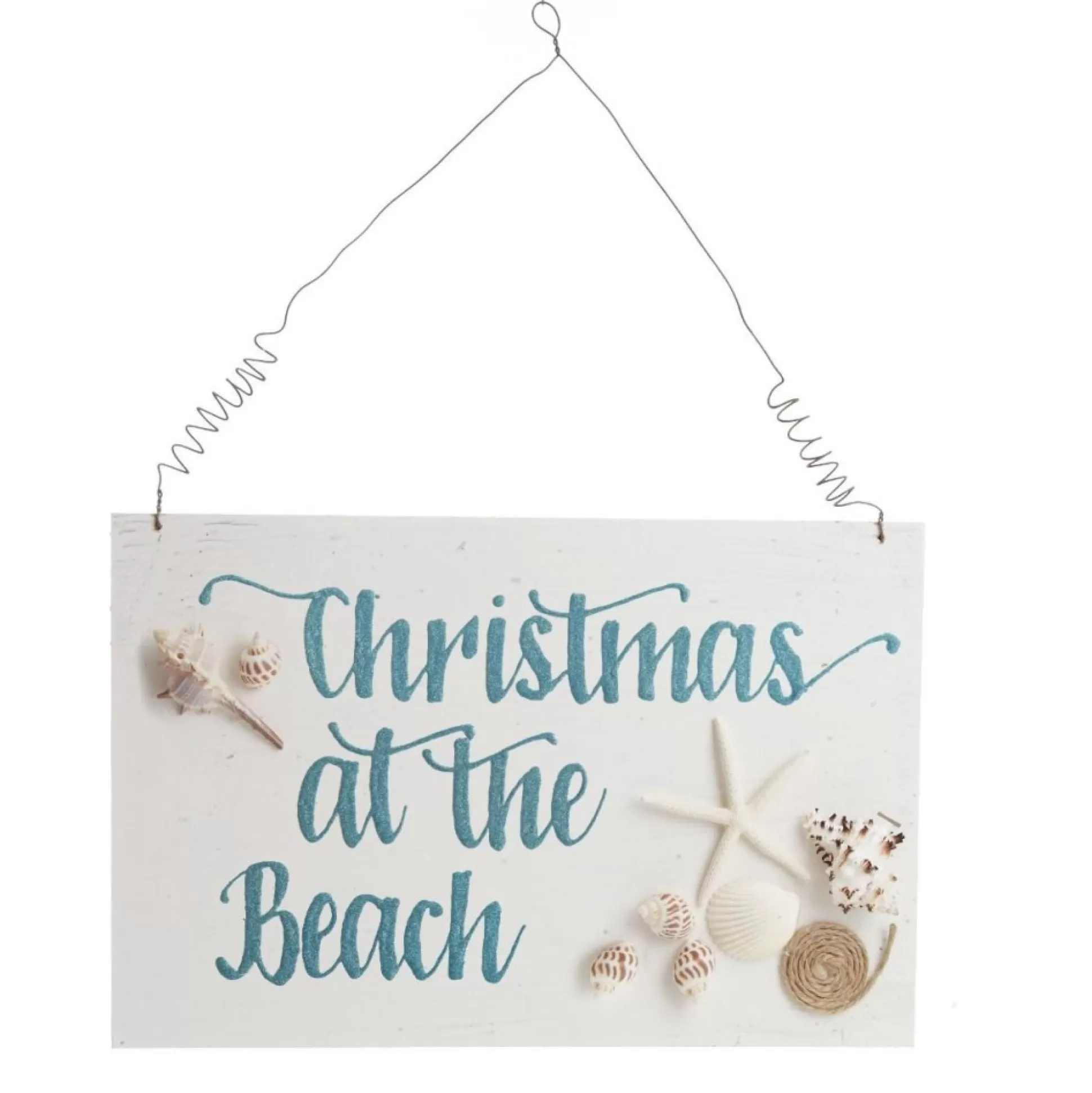 Personalised Large Beach Christmas Wood Plaque Christmas Plaques |