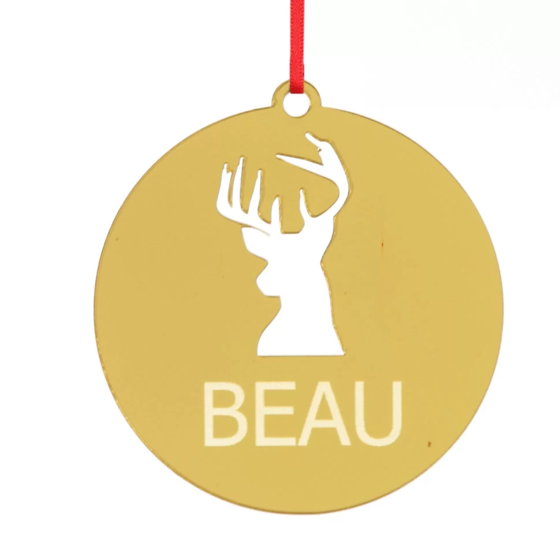 Personalised Reindeer Cutout Christmas Decoration Personalised Decorations |