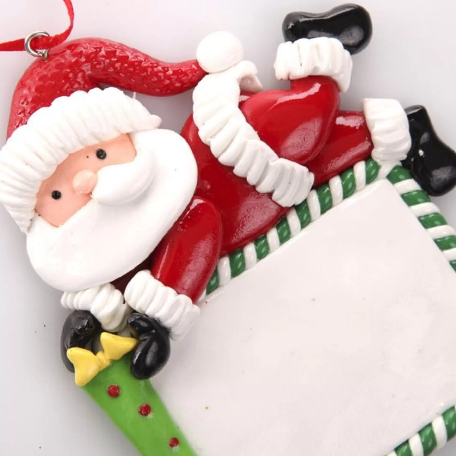 Personalised Santa with Plaque Decoration Personalised Decorations |