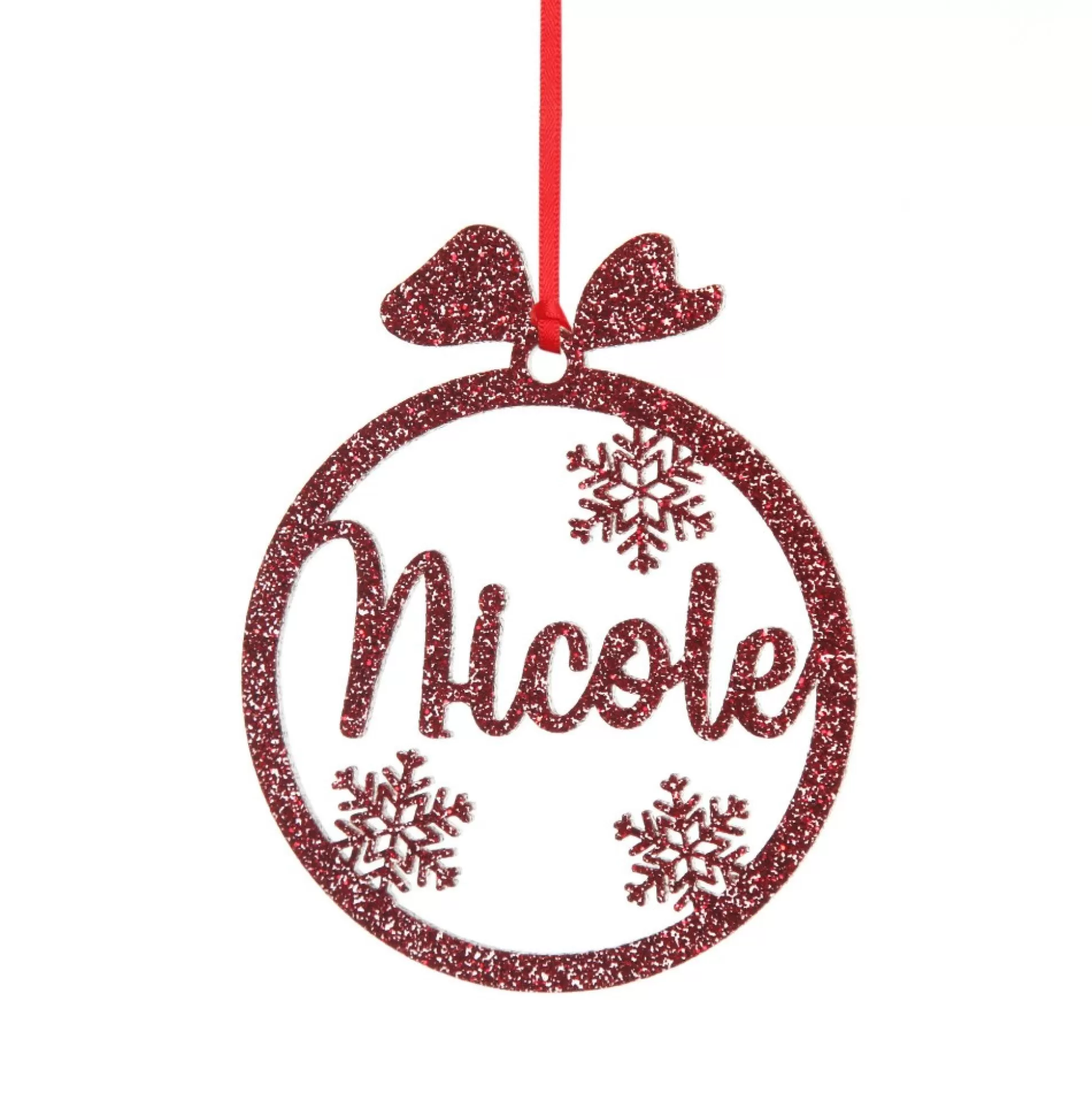 Personalised Snowflake Laser Cut Christmas Decoration Personalised Decorations |