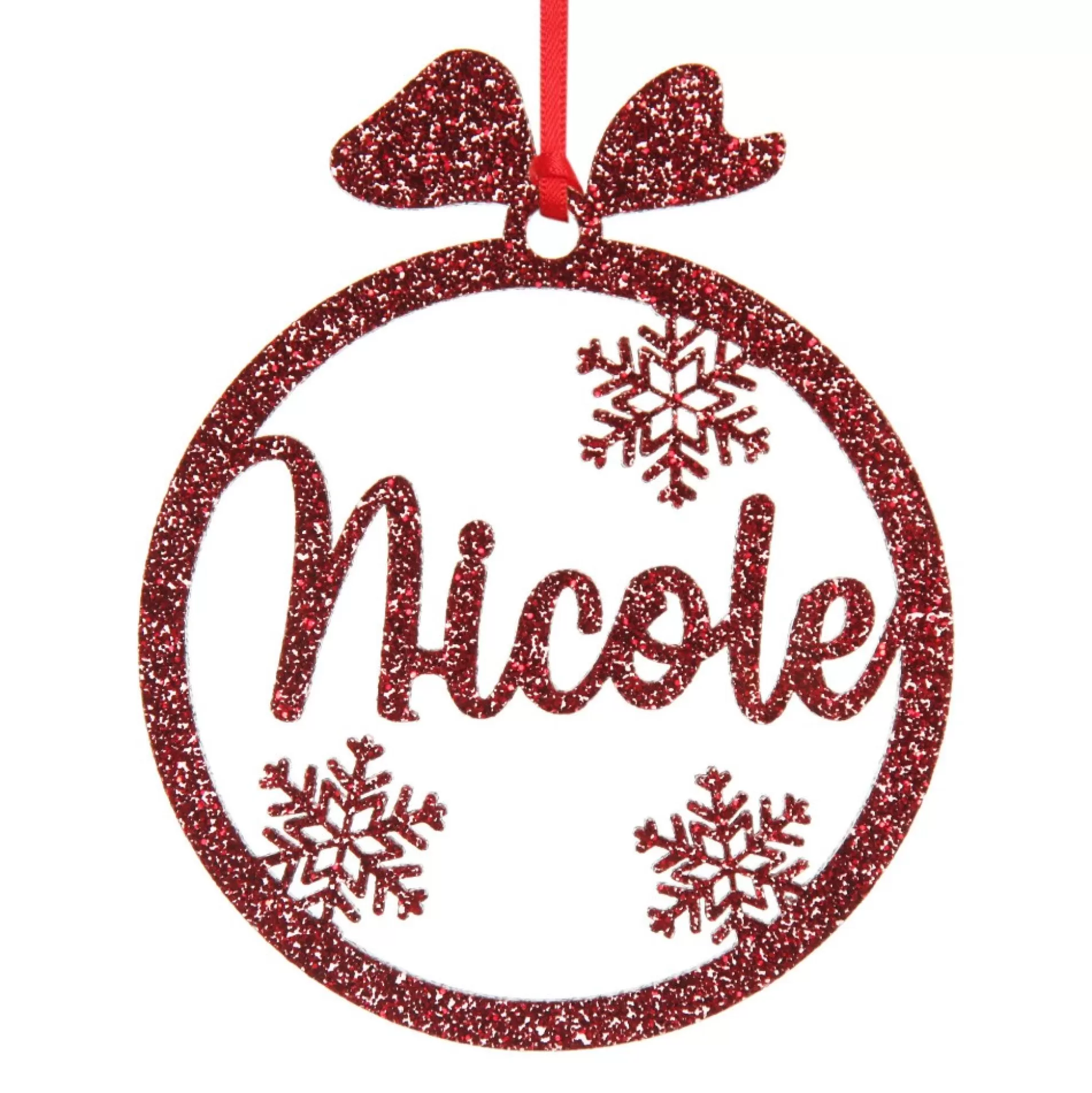 Personalised Snowflake Laser Cut Christmas Decoration Personalised Decorations |