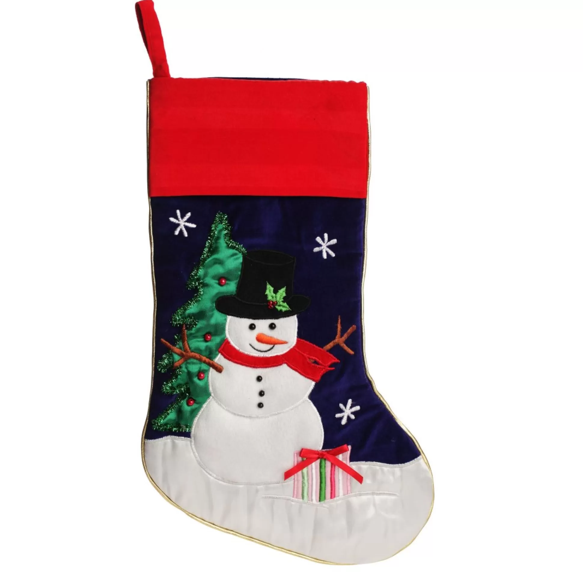 Personalised Snowman Christmas Stocking Personalised Stockings |