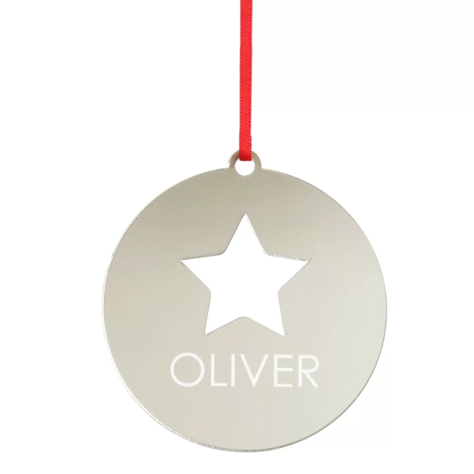 Personalised Star Cutout Christmas Decoration Personalised Decorations |