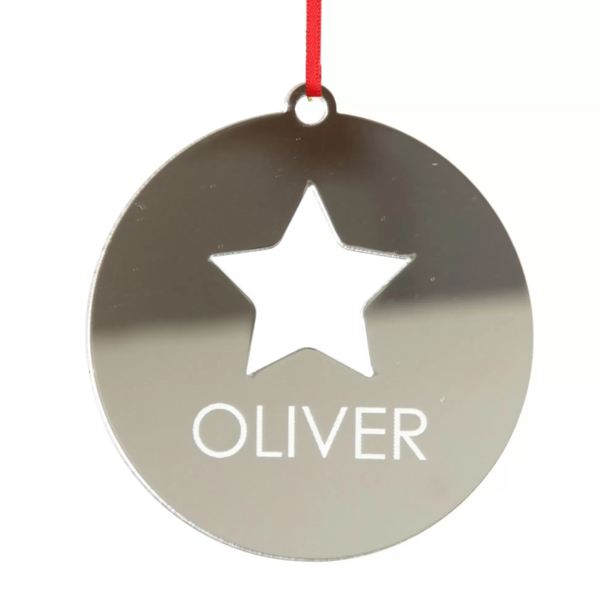 Personalised Star Cutout Christmas Decoration Personalised Decorations |