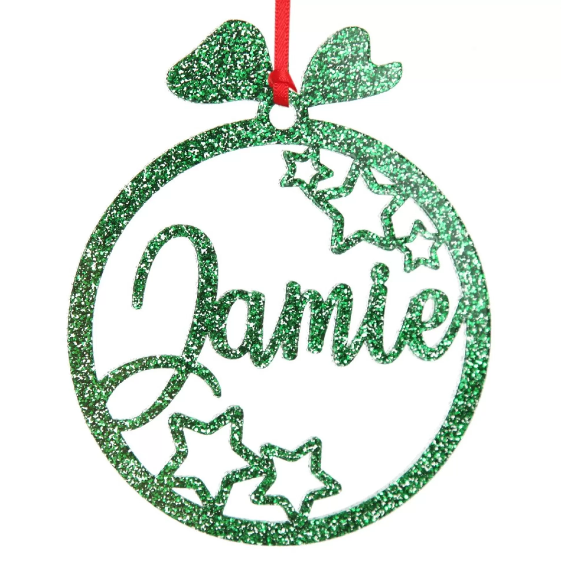 Personalised Stars Laser Cut Christmas Decoration Personalised Decorations |