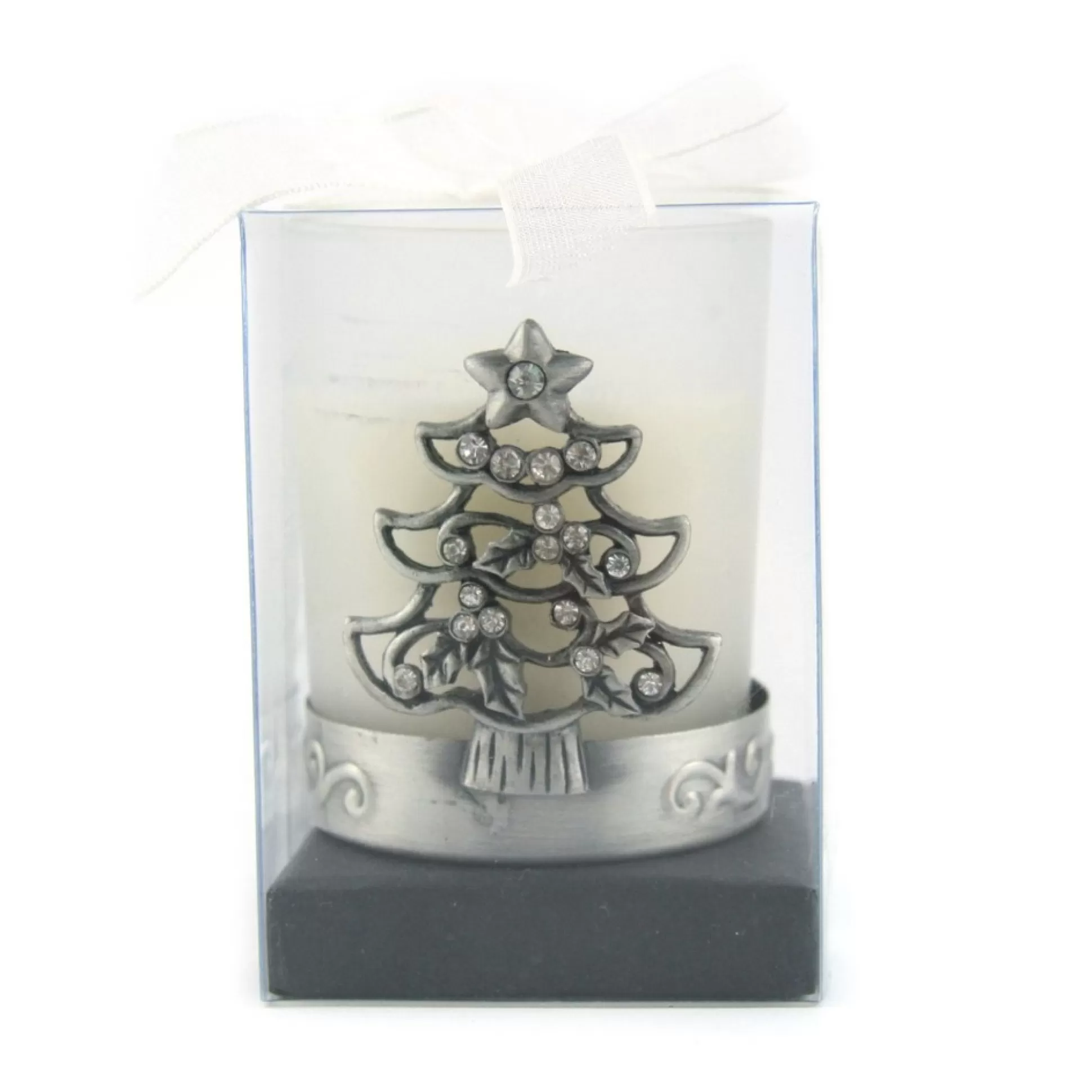 Pewter Christmas Tree Tea Light Christmas Candles And Scents |
