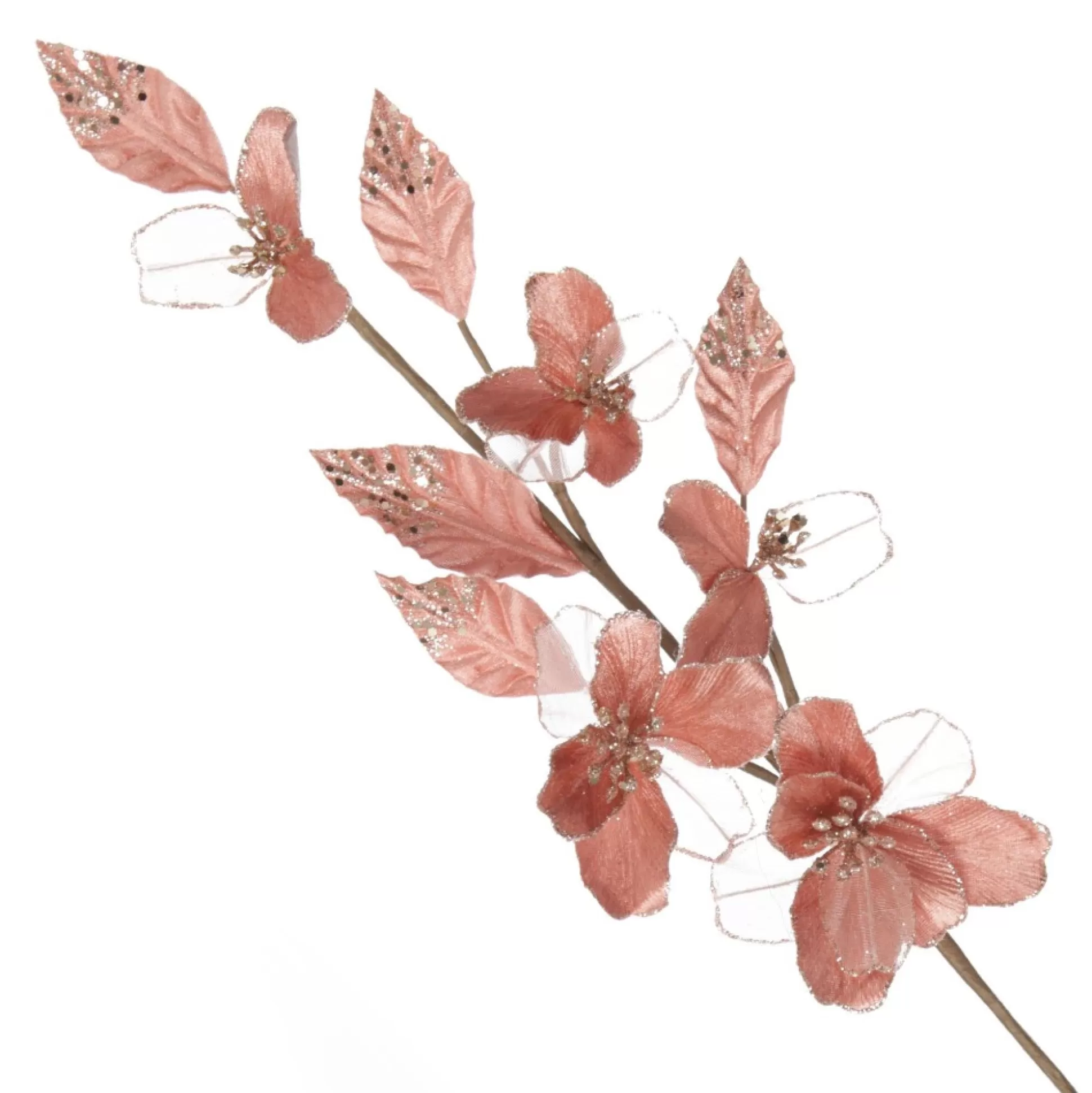 Pink and Champagne Flower Blossom Spray Christmas Sprays |