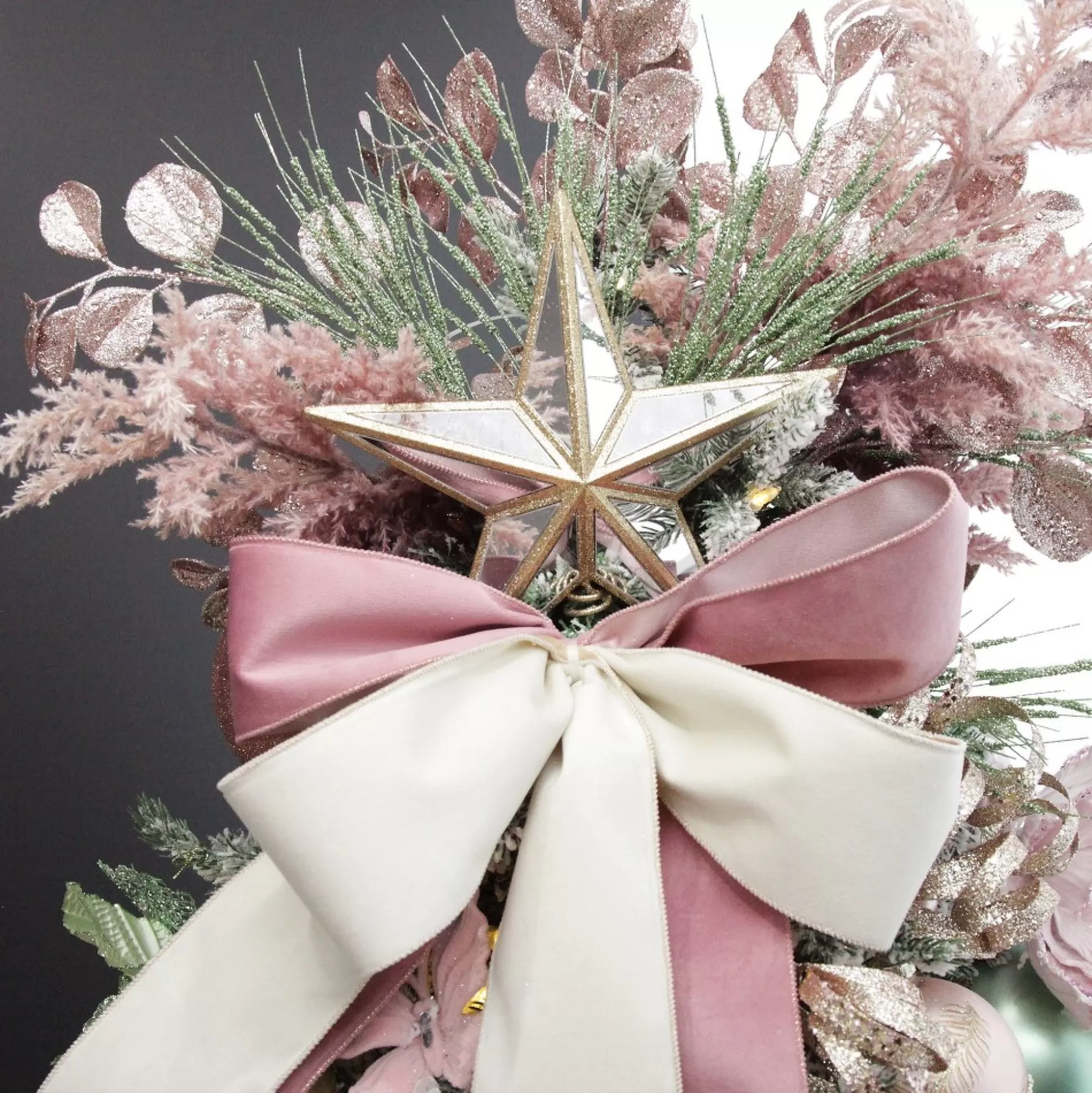 Pink Bushy Coral Spray Christmas Sprays |