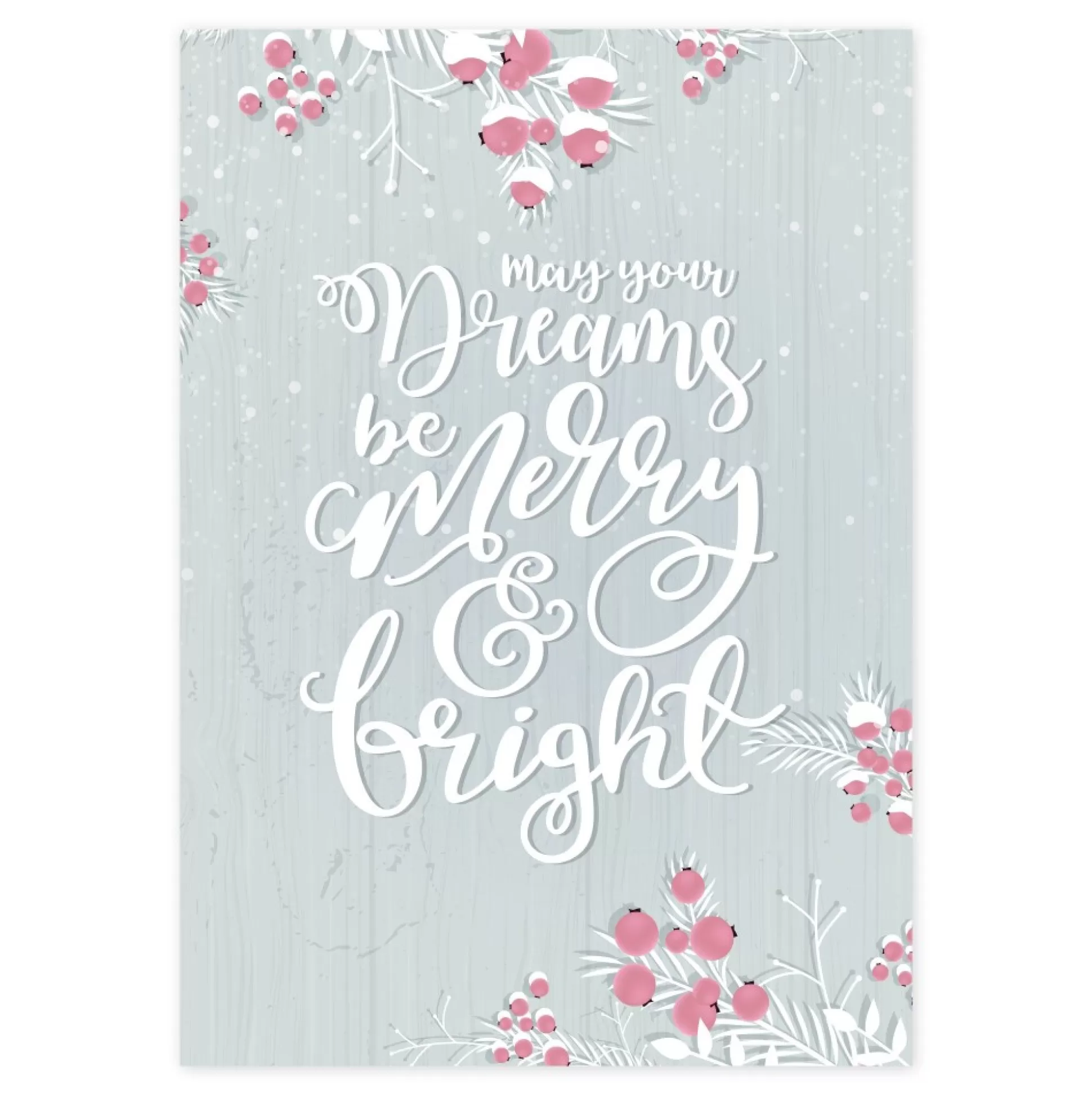 Pink Christmas Dreams Poster Christmas Prints |