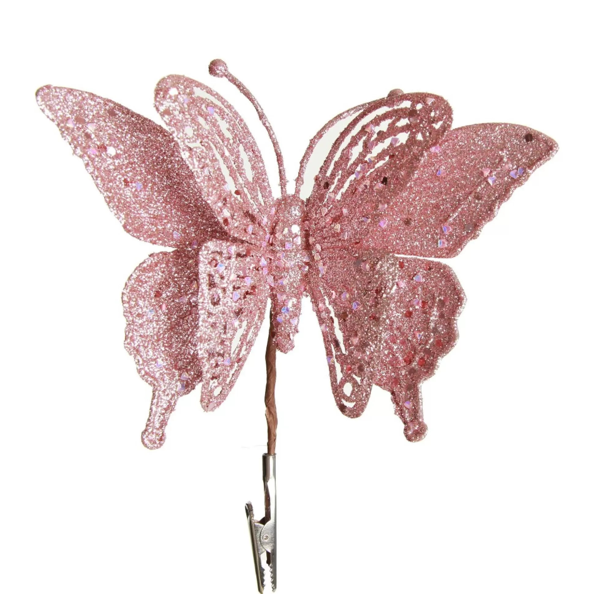 Pink Glitter Butterfly Clip Butterflies And Birds |