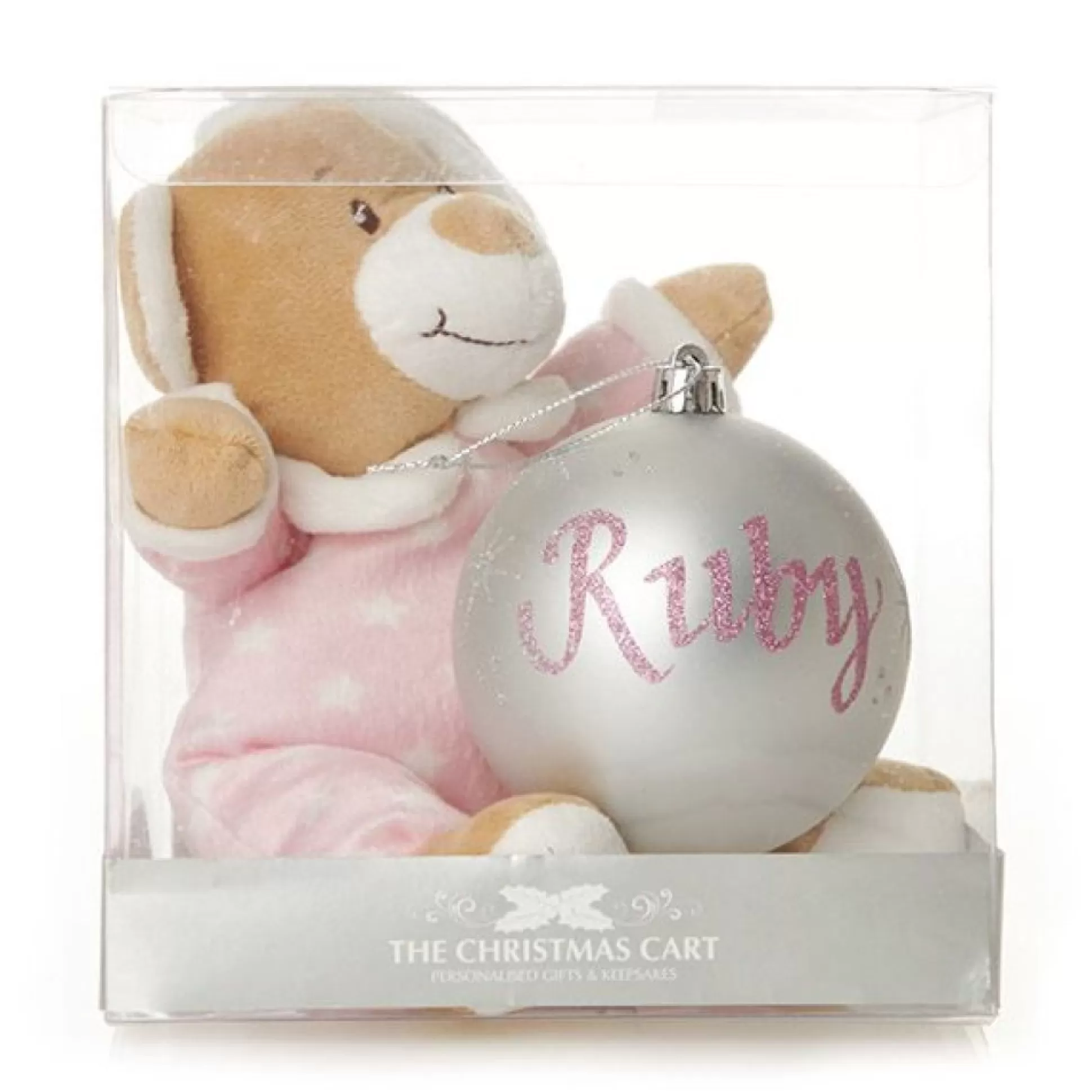 Pink Starbright Teddy and Bauble Gift Pack Bauble Value Packs |