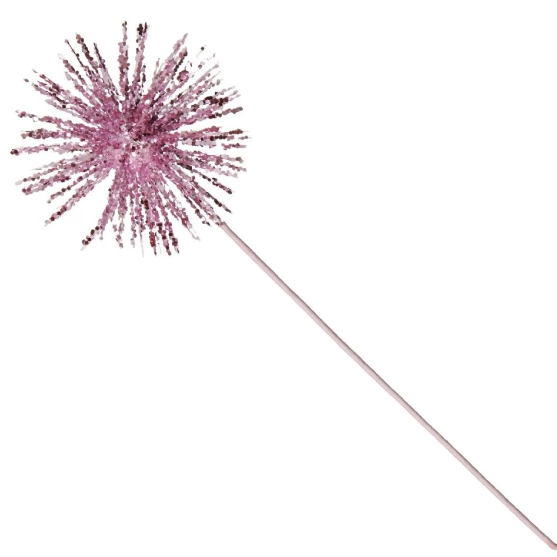 Pink Starburst Sparkle Pick Christmas Tree Picks |