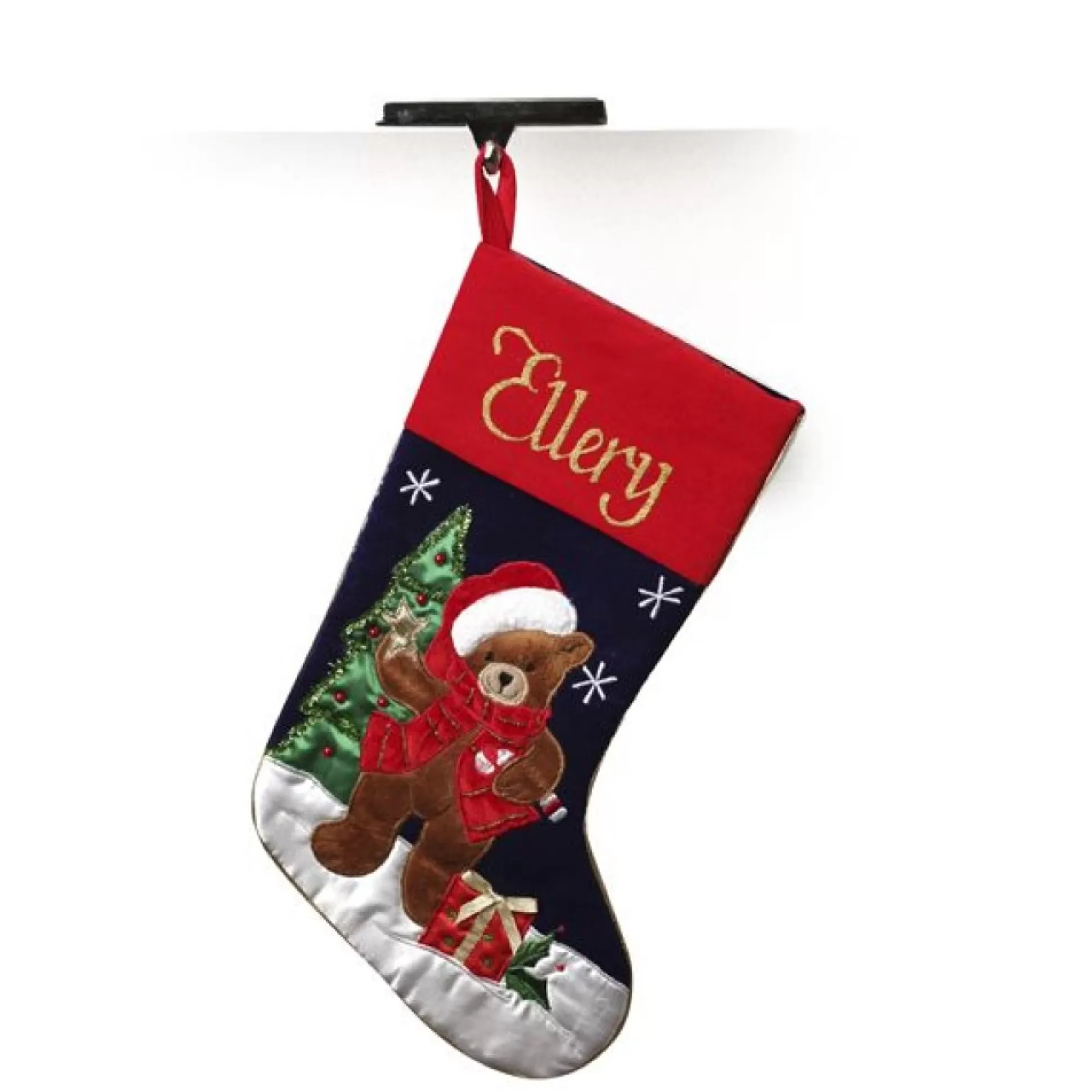 Plain Chrome Christmas Stocking Hanger - Set of 2 Stocking Hangers |