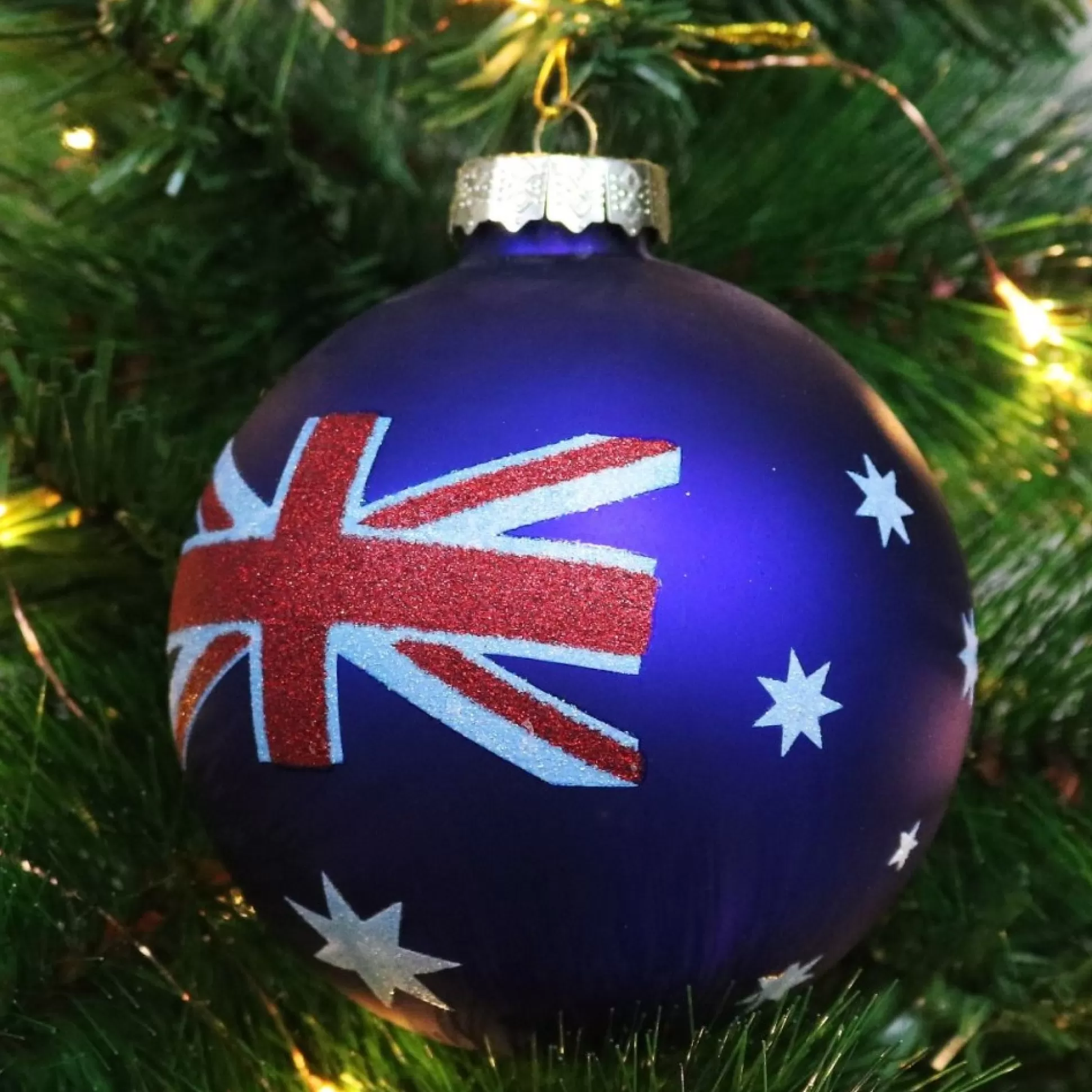 Proud Aussie Flag Christmas Bauble Personalised Baubles |