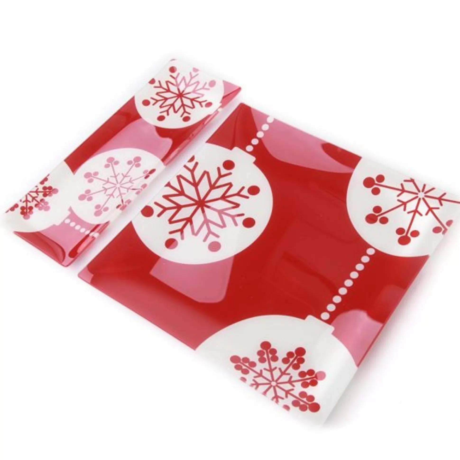 Rectangle Glass Christmas Platter Christmas Table Decor |