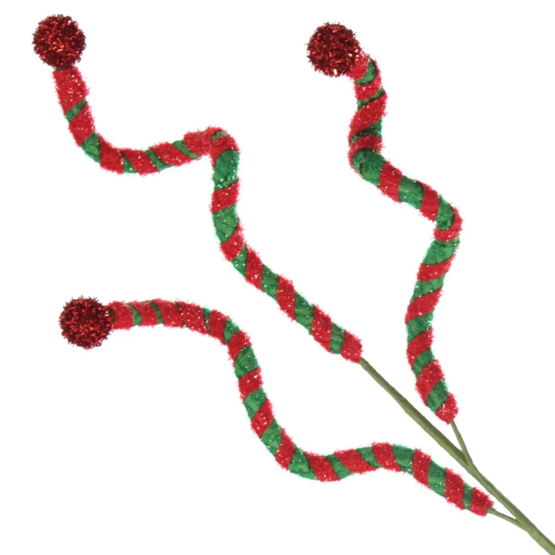 Red and Green Whimsical Christmas Pick Christmas Tree Picks |