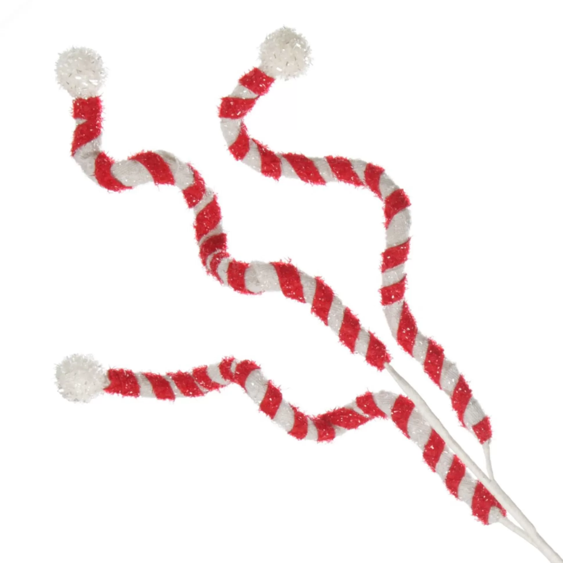 Red and White Whimsical Christmas Pick Christmas Tree Picks |