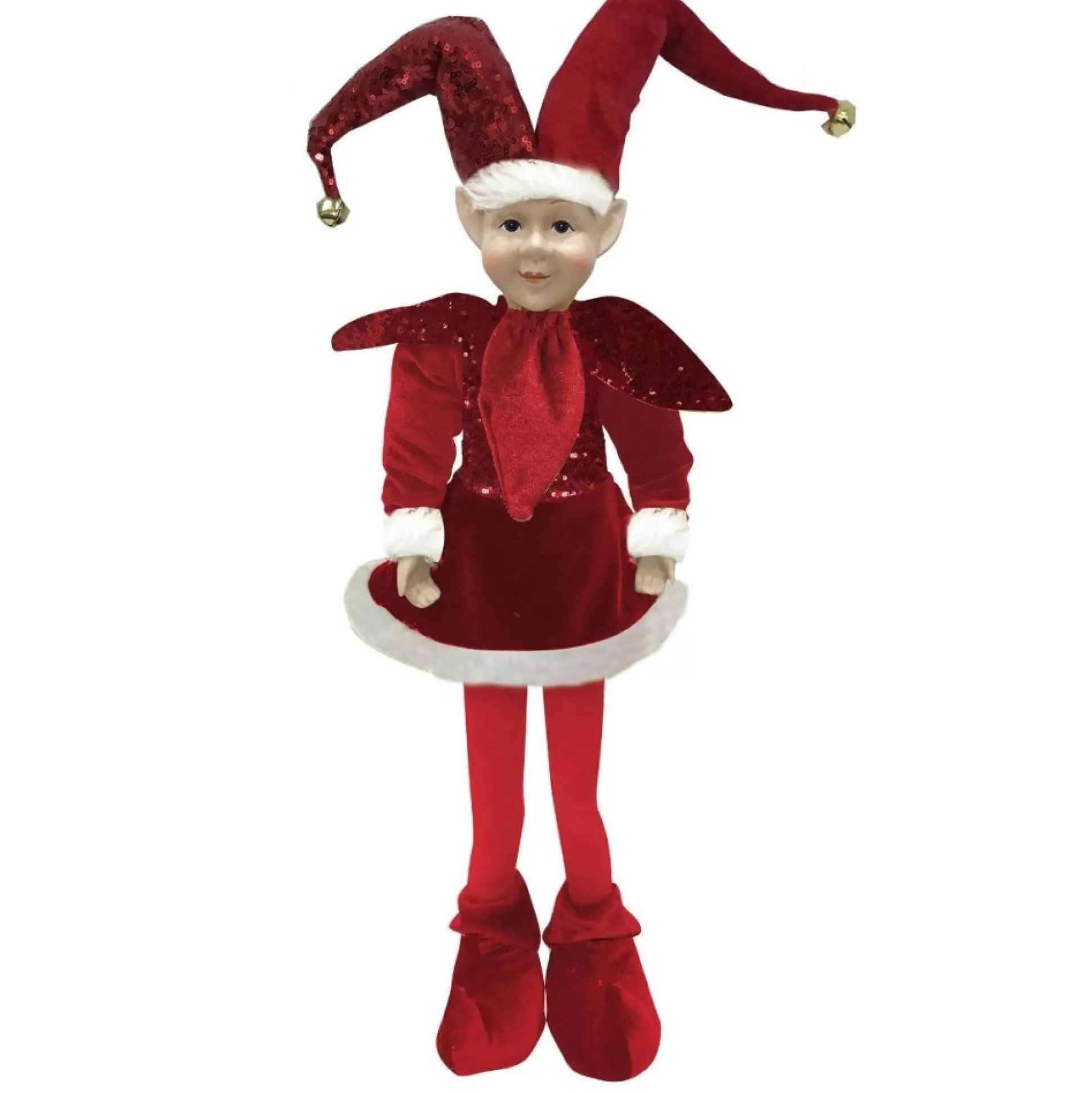 Red Elf Standing Christmas Ornament Christmas Elves And Fairies |
