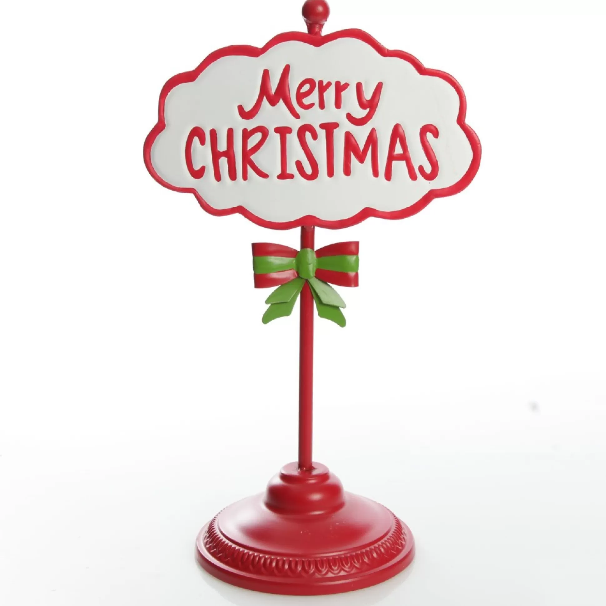Red Merry Christmas Standing Sign Ornament Christmas Ornaments |