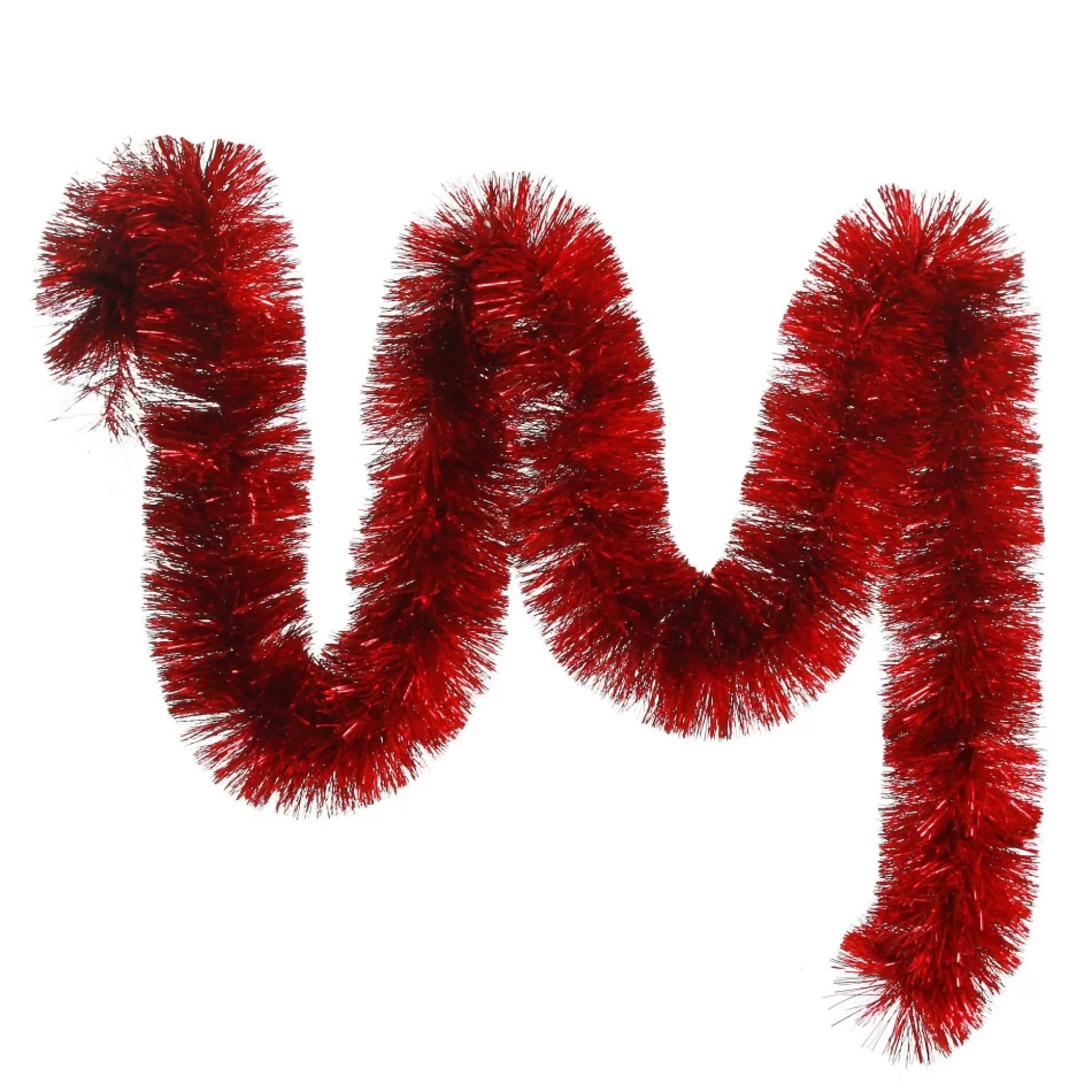 Red Metallic Thick Christmas Tinsel Garland Tree Garlands |