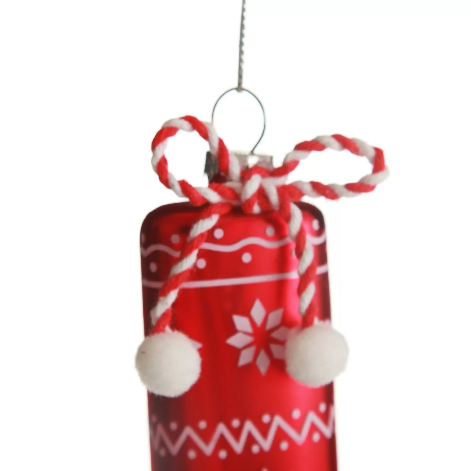 Red Patterned Stocking Christmas Decoration Christmas Tree Decorations |