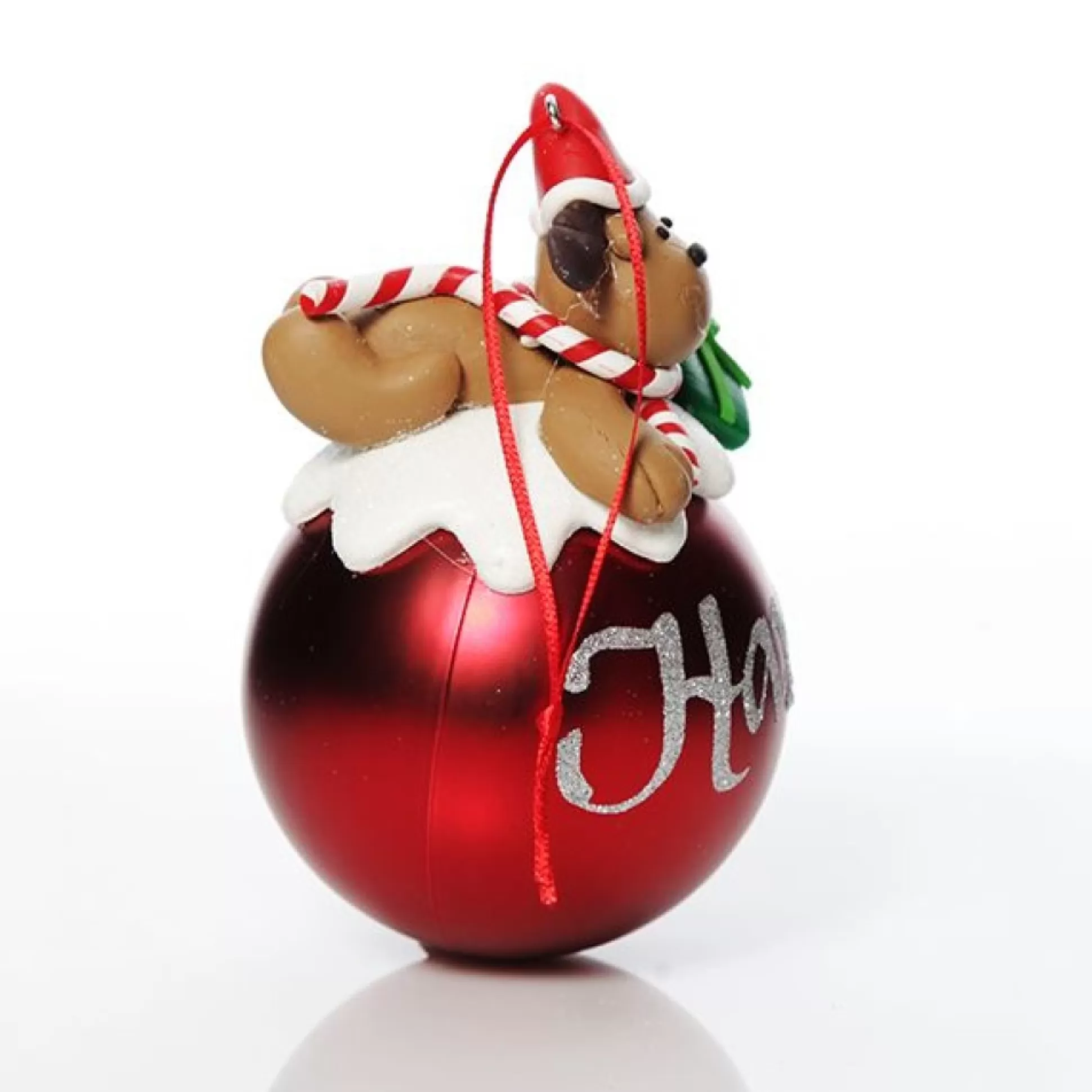 Red Reindeer Christmas Character Bauble Personalised Baubles |