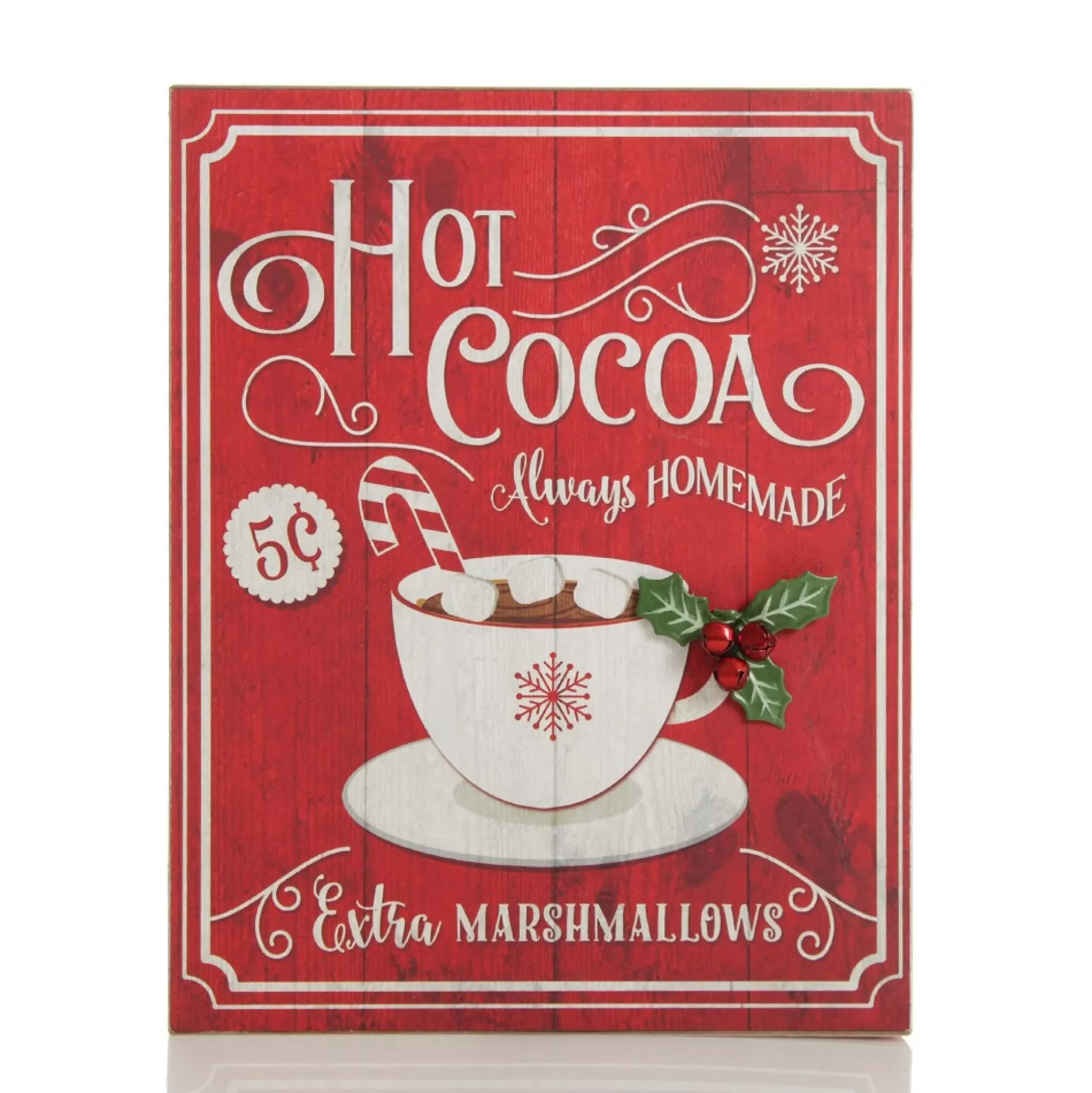 Retro Hot Cocoa Christmas Wall Box Sign Wall Hangings And Signs |