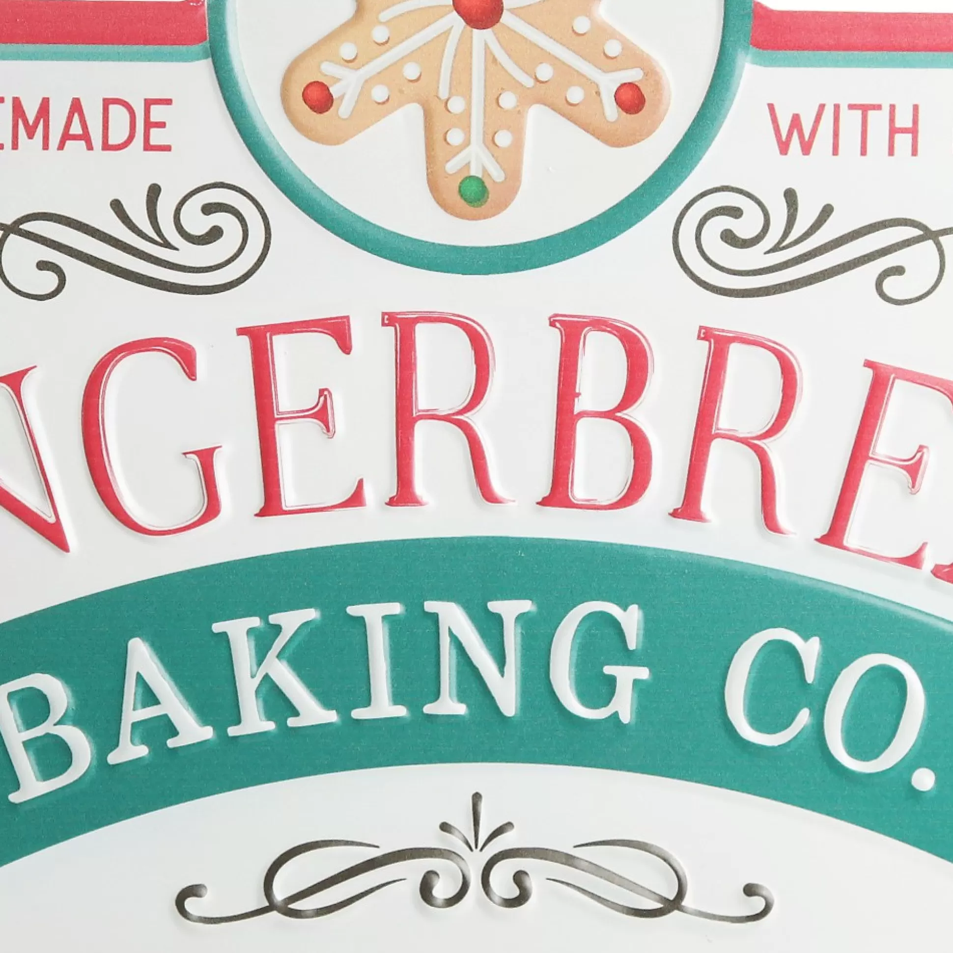 Retro Metal Gingerbread Baking Co Christmas Wall Sign Wall Hangings And Signs |