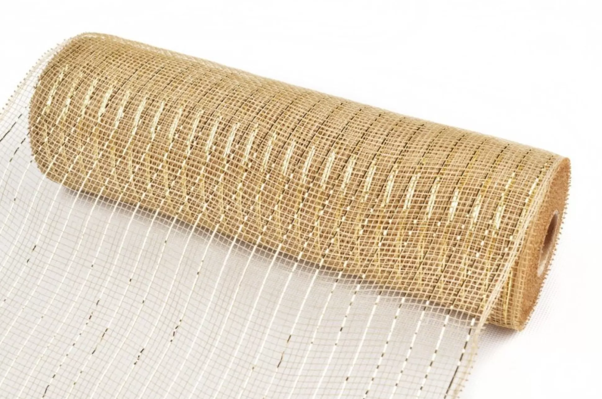 Rose Gold Metallic Thread Decomesh Roll Diy Wreaths |