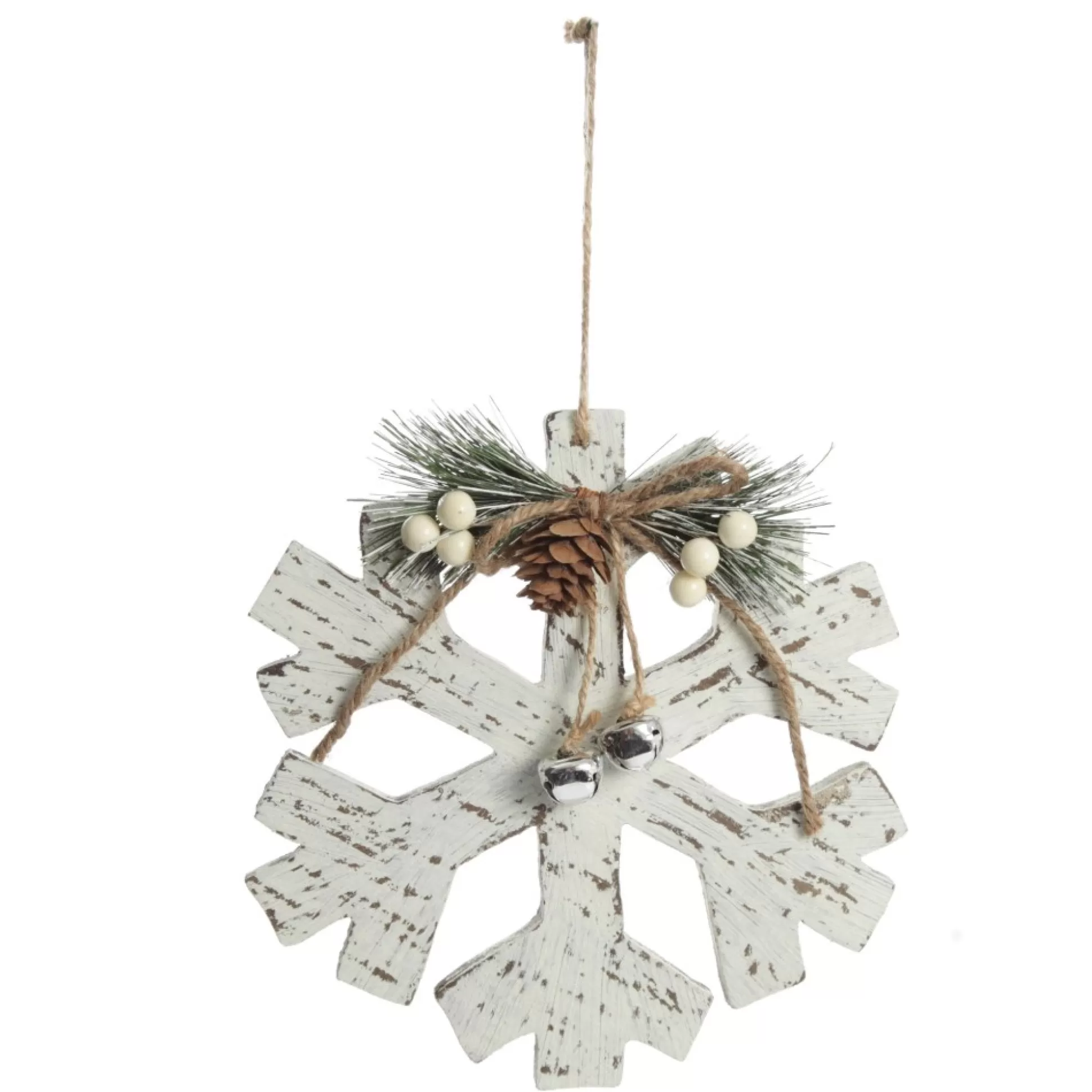 Rustic Christmas Tree Farm White Washed Snowflake Ornament Snowflakes And Stars |