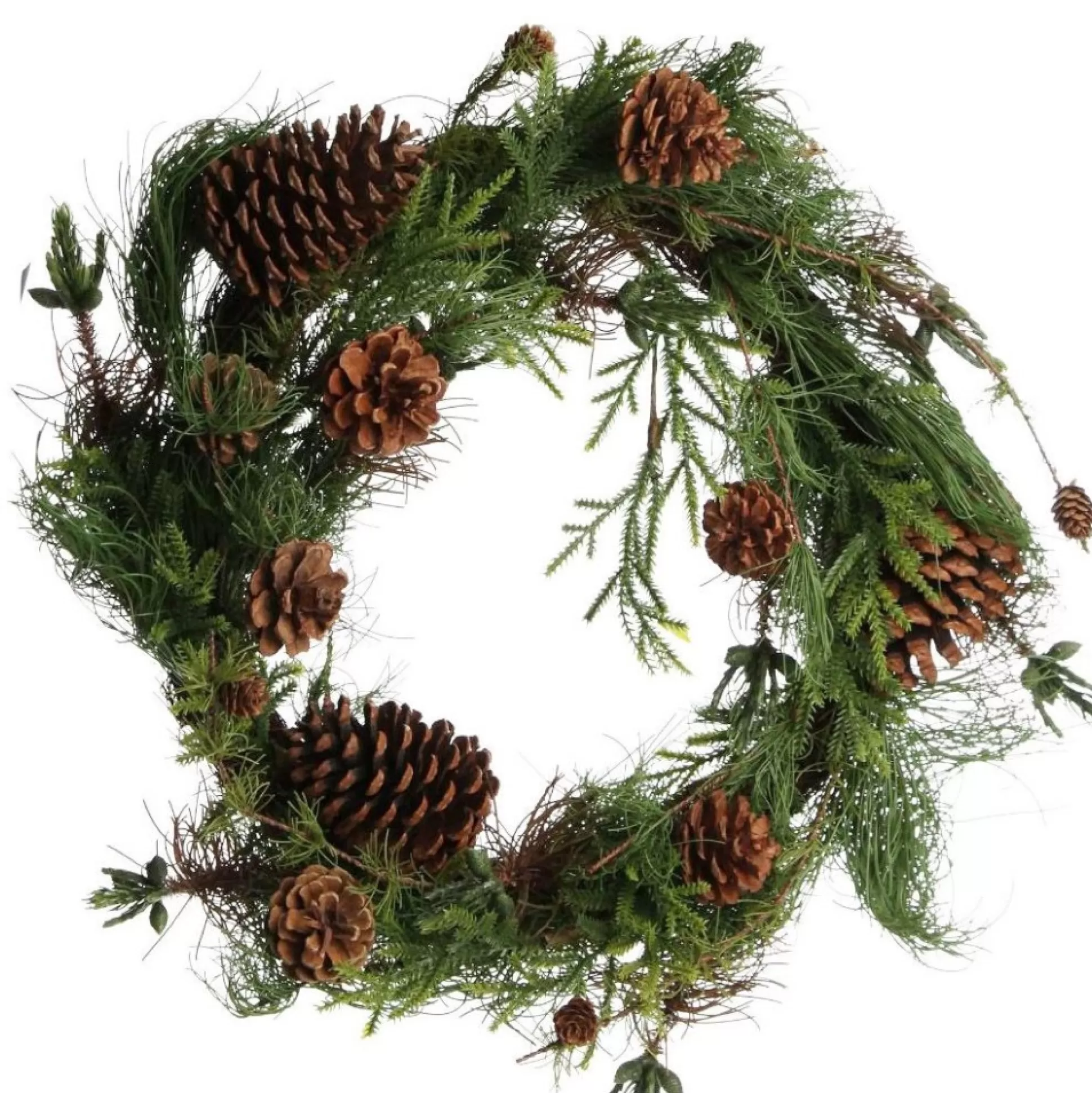 Rustic Pine and Cone Christmas Wreath Christmas Wreaths |