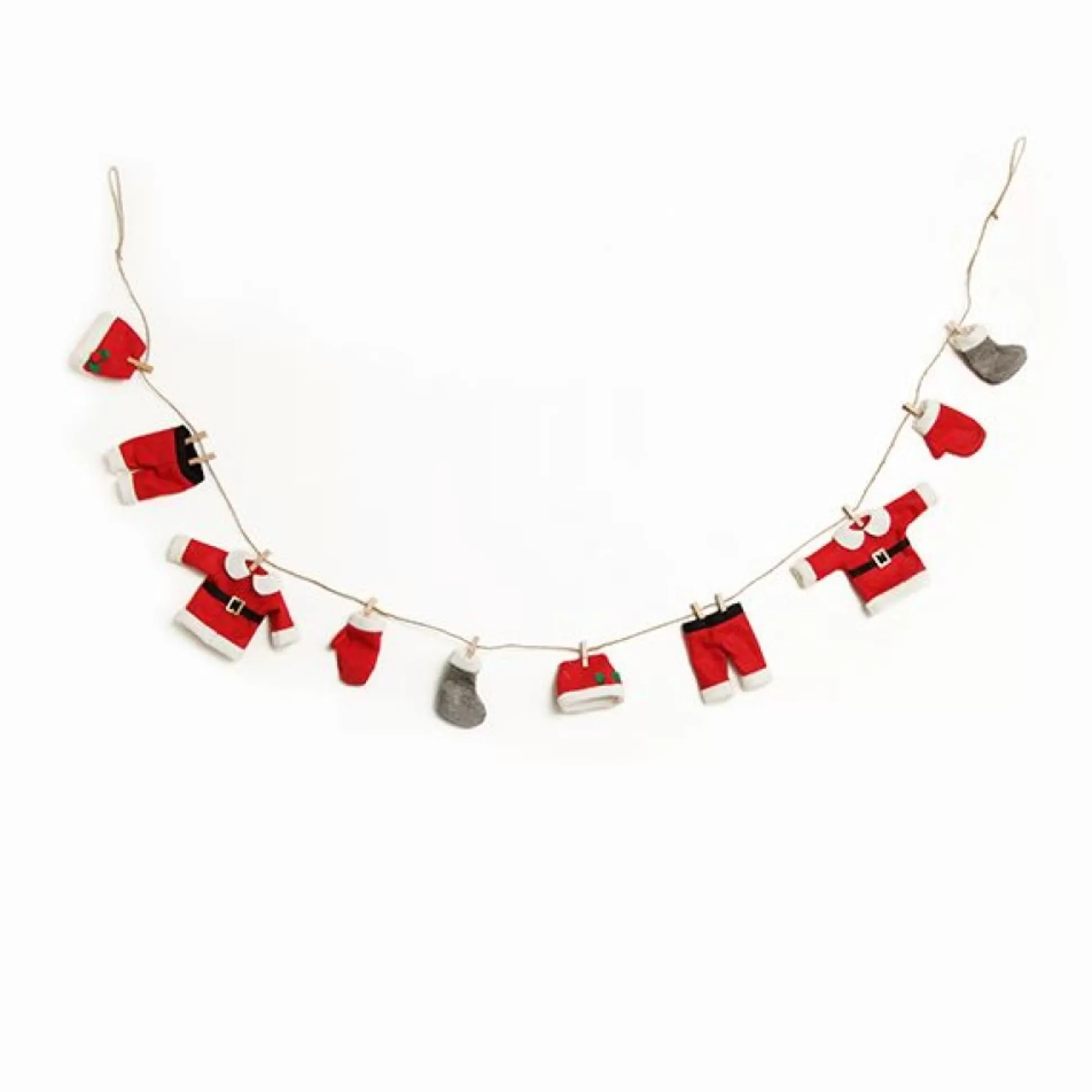 Santa Clothes Line Garland Tree Garlands |