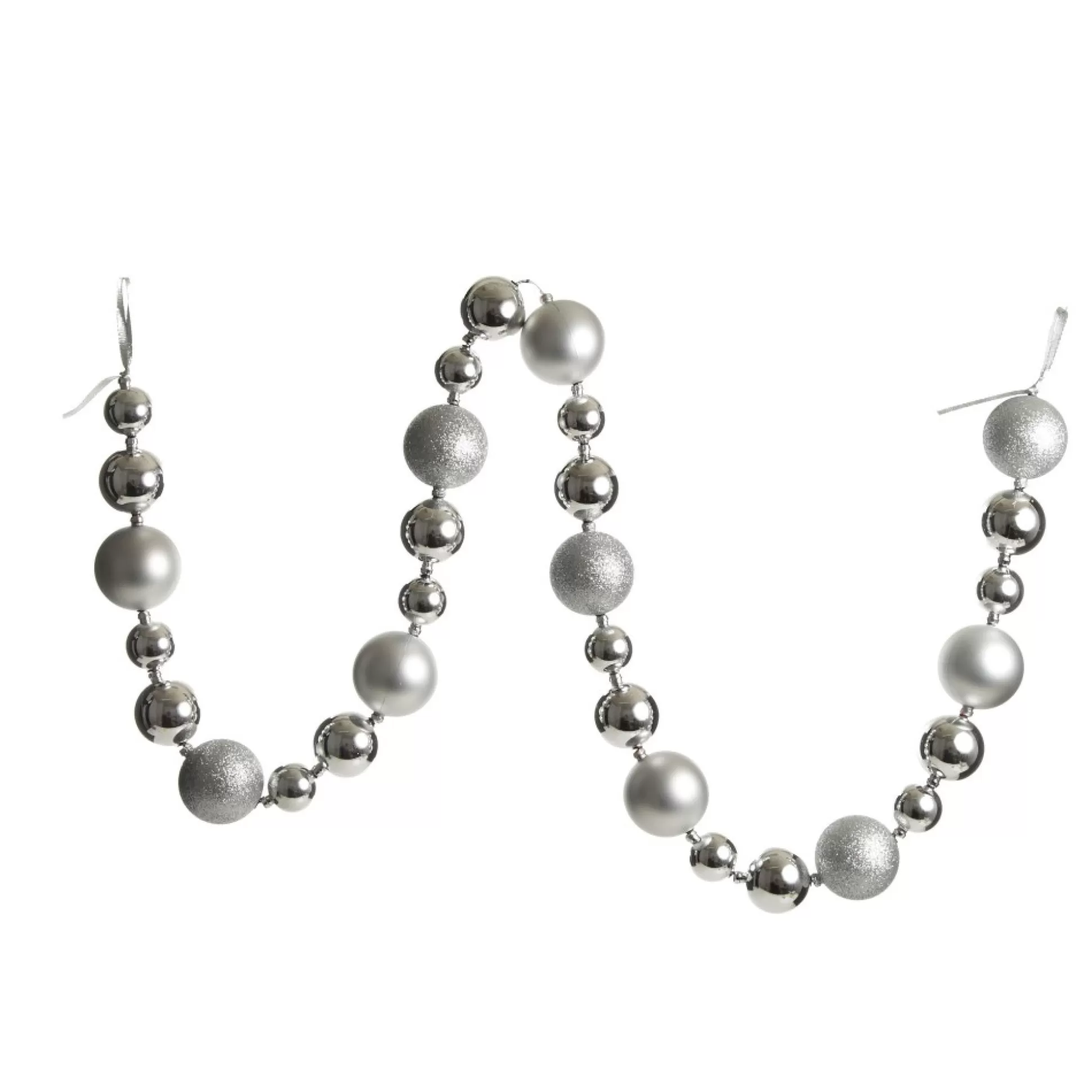 Silver Bauble Christmas Garland Tree Garlands |