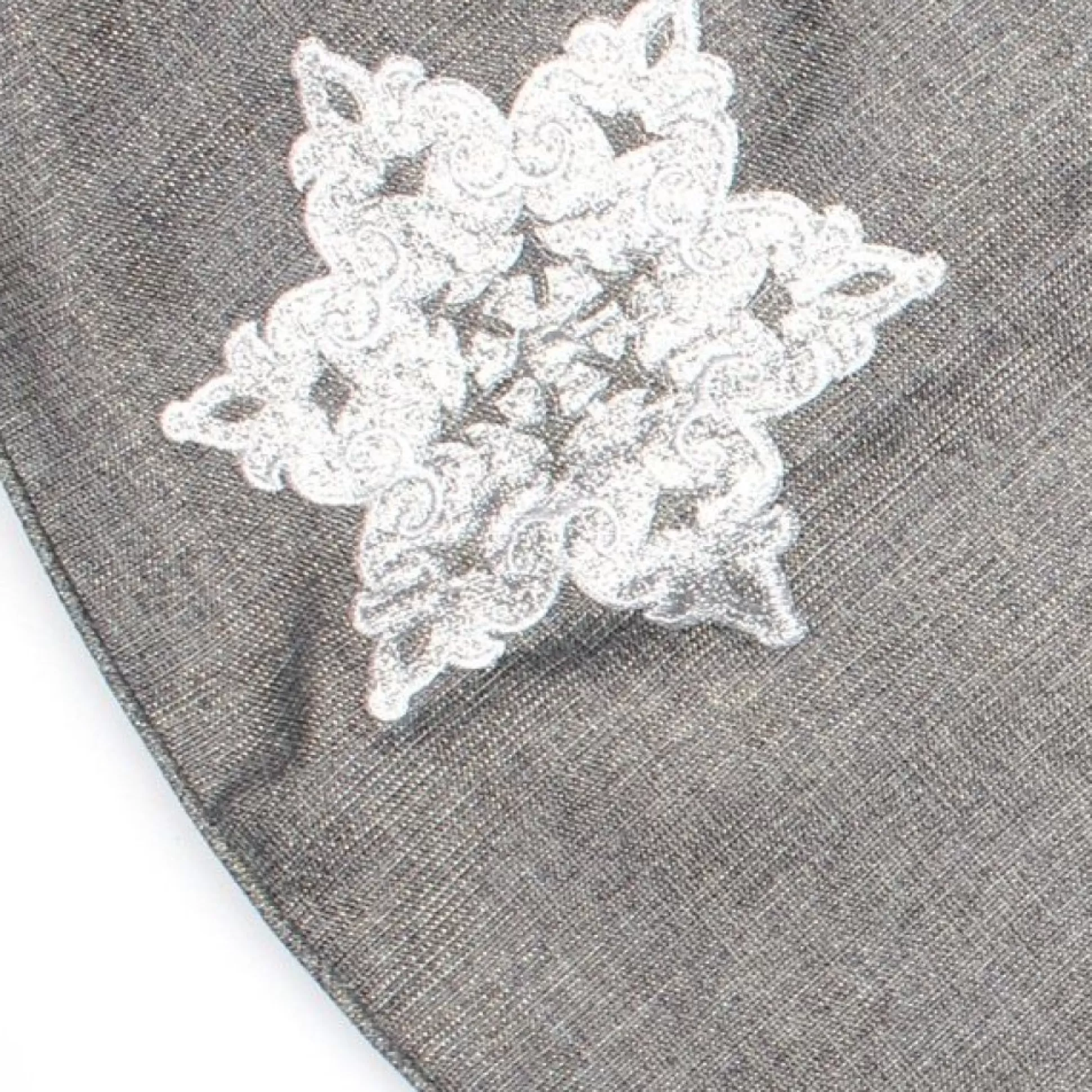 Silver Snowflake Christmas Tree Skirt Christmas Tree Skirts |