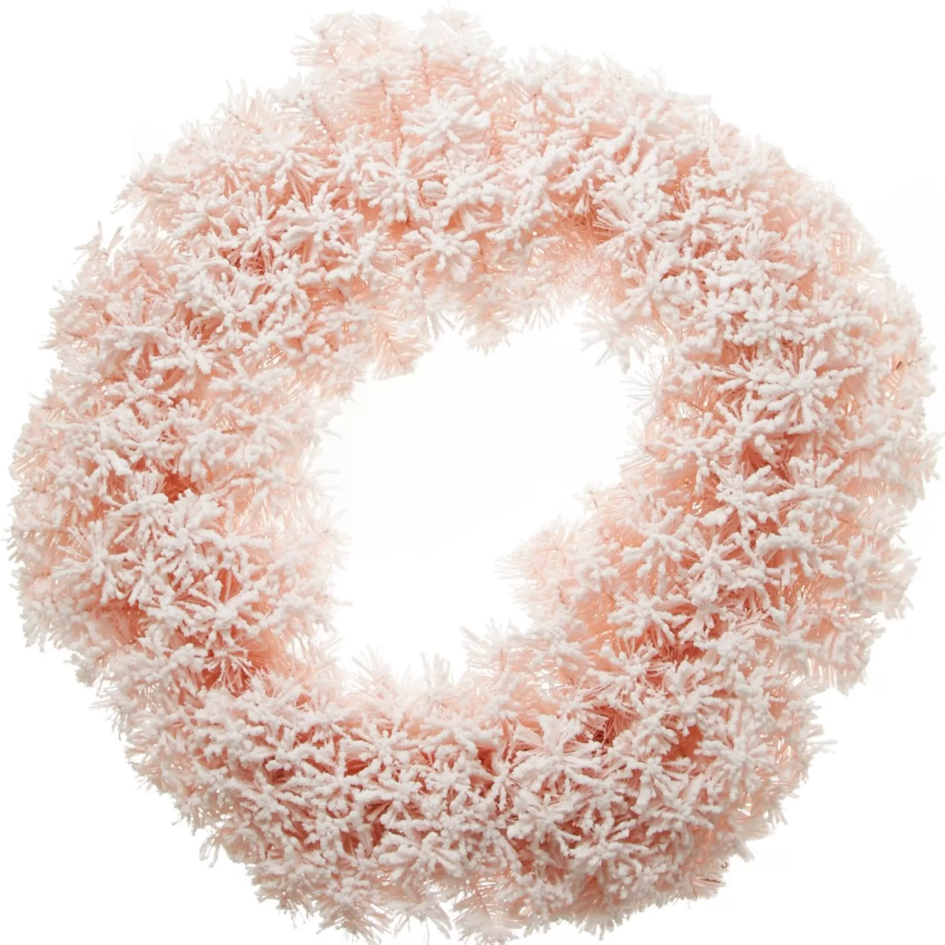 Snow Flocked Pink Fir Christmas Wreath Christmas Wreaths |