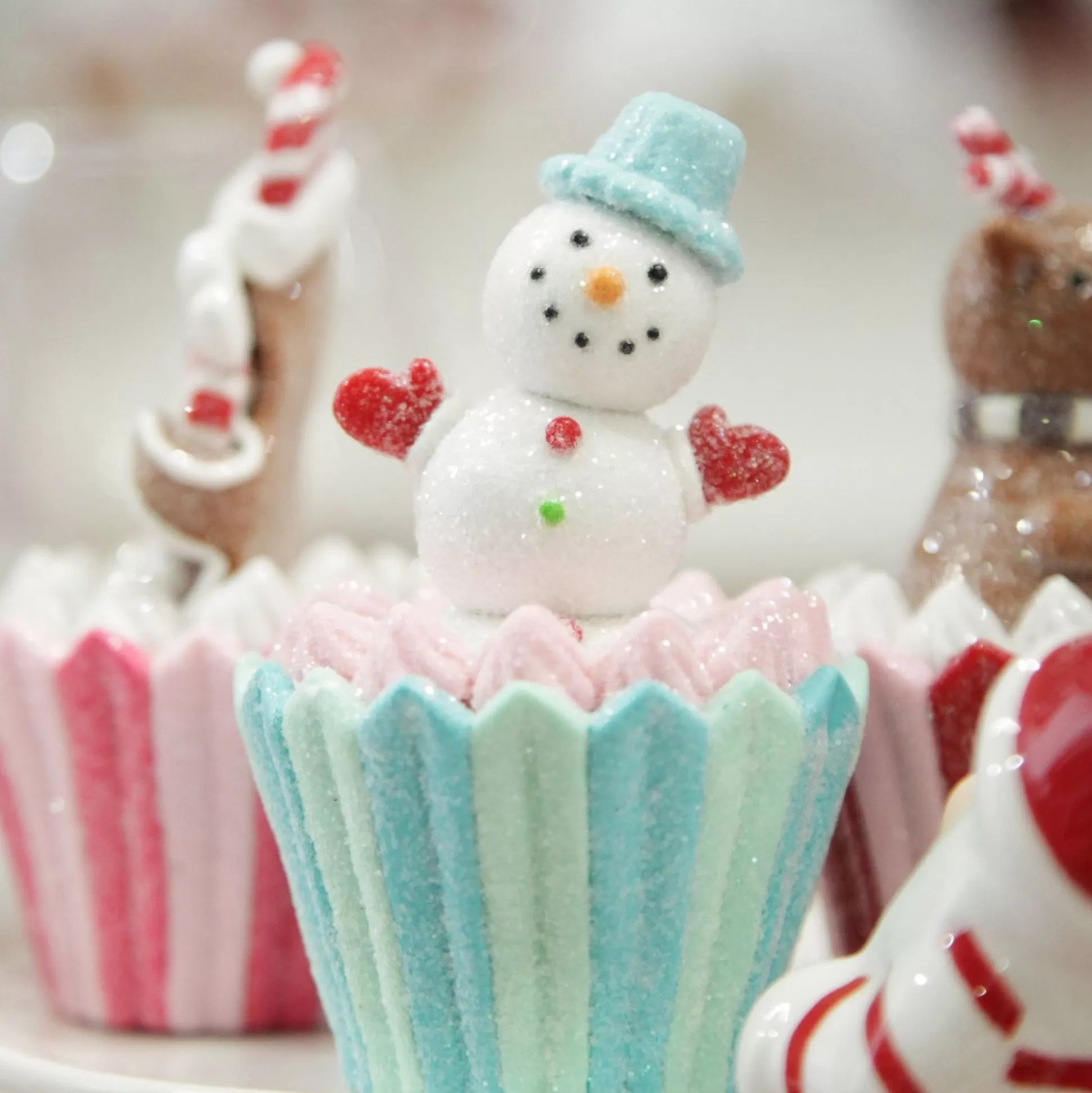 Snowman Cupcake Christmas Tree Decoration Christmas Tree Decorations |
