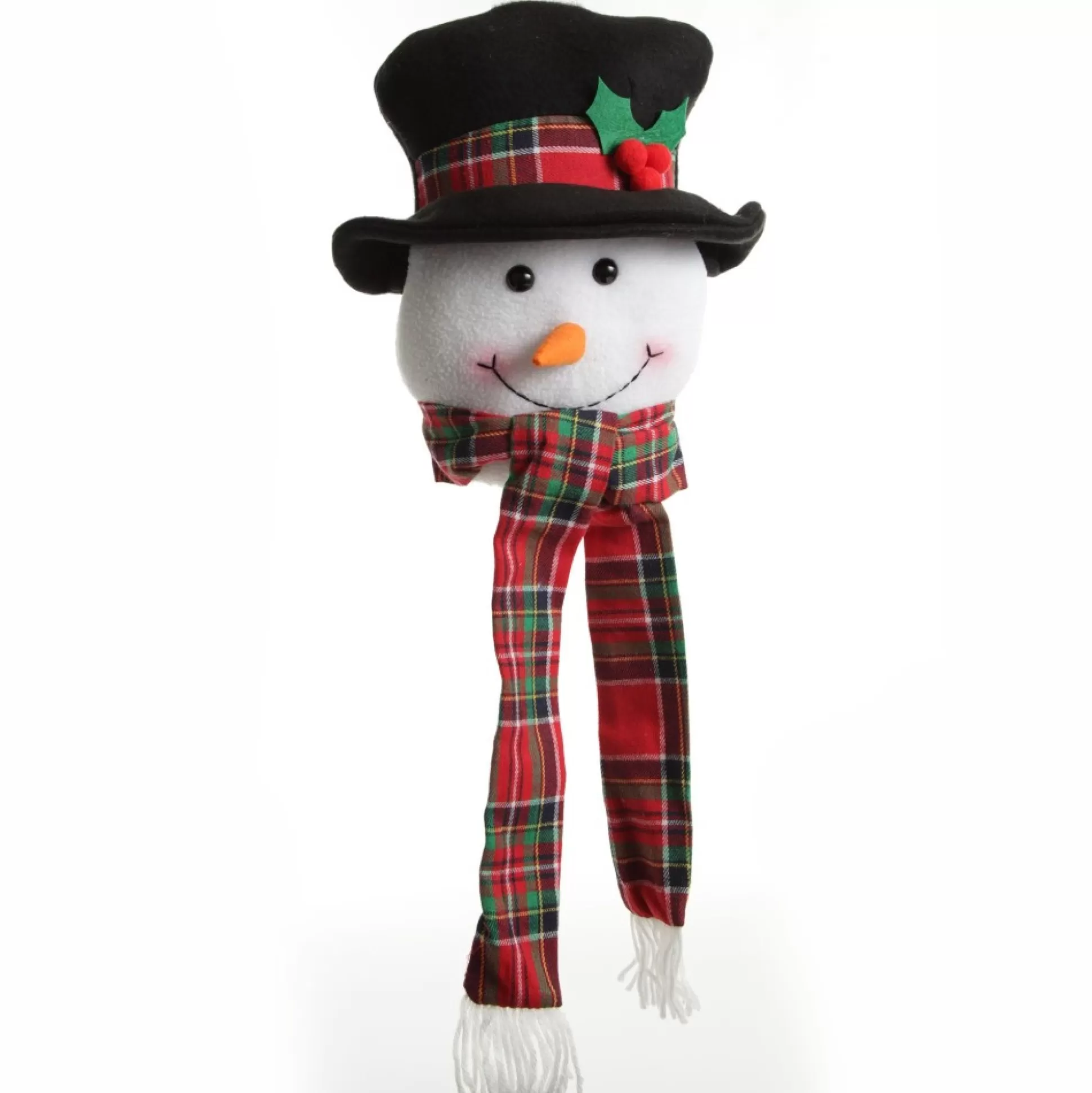 Snowman Head Tartan Tree Topper Tree Toppers |