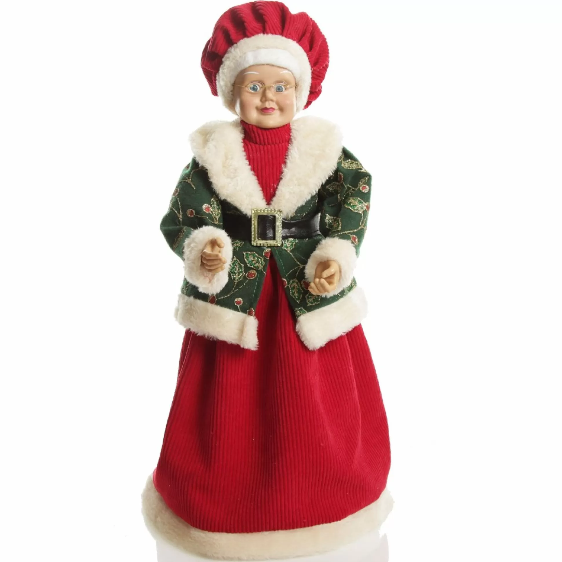 Traditional Mrs Claus Standing Christmas Ornament Christmas Figurines |