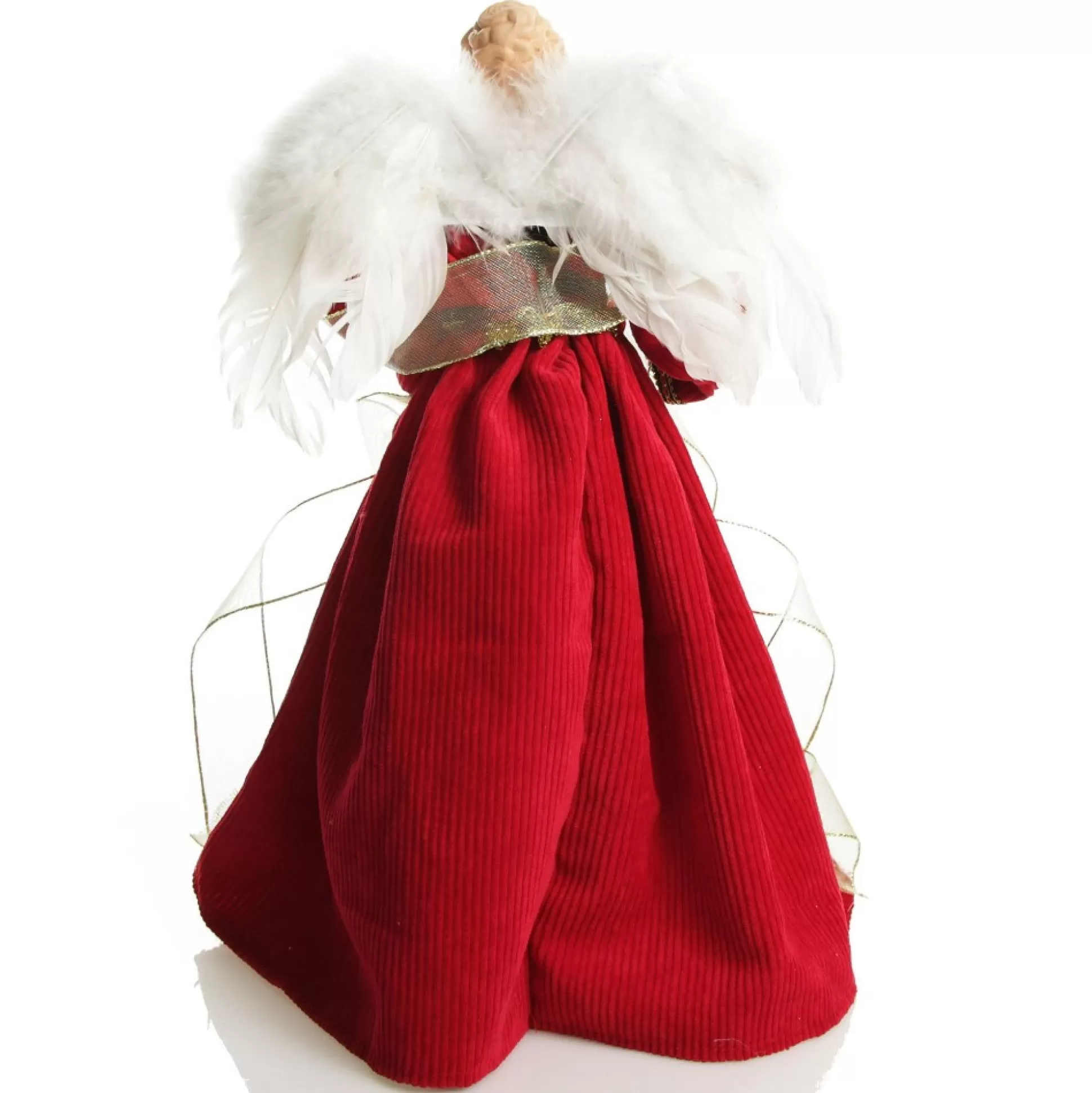 Traditional Red and Green Angel Tree Topper Ornament Tree Toppers |