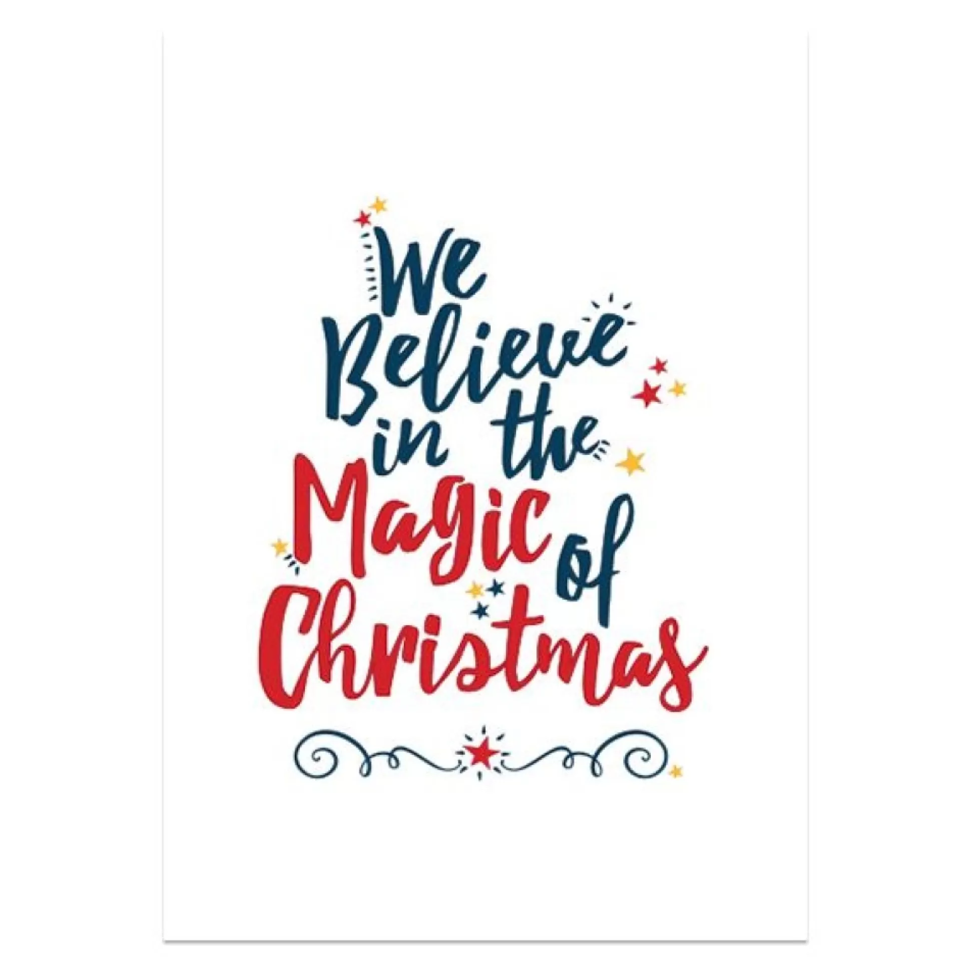 We Believe in the Magic of Christmas Poster Print Christmas Prints |