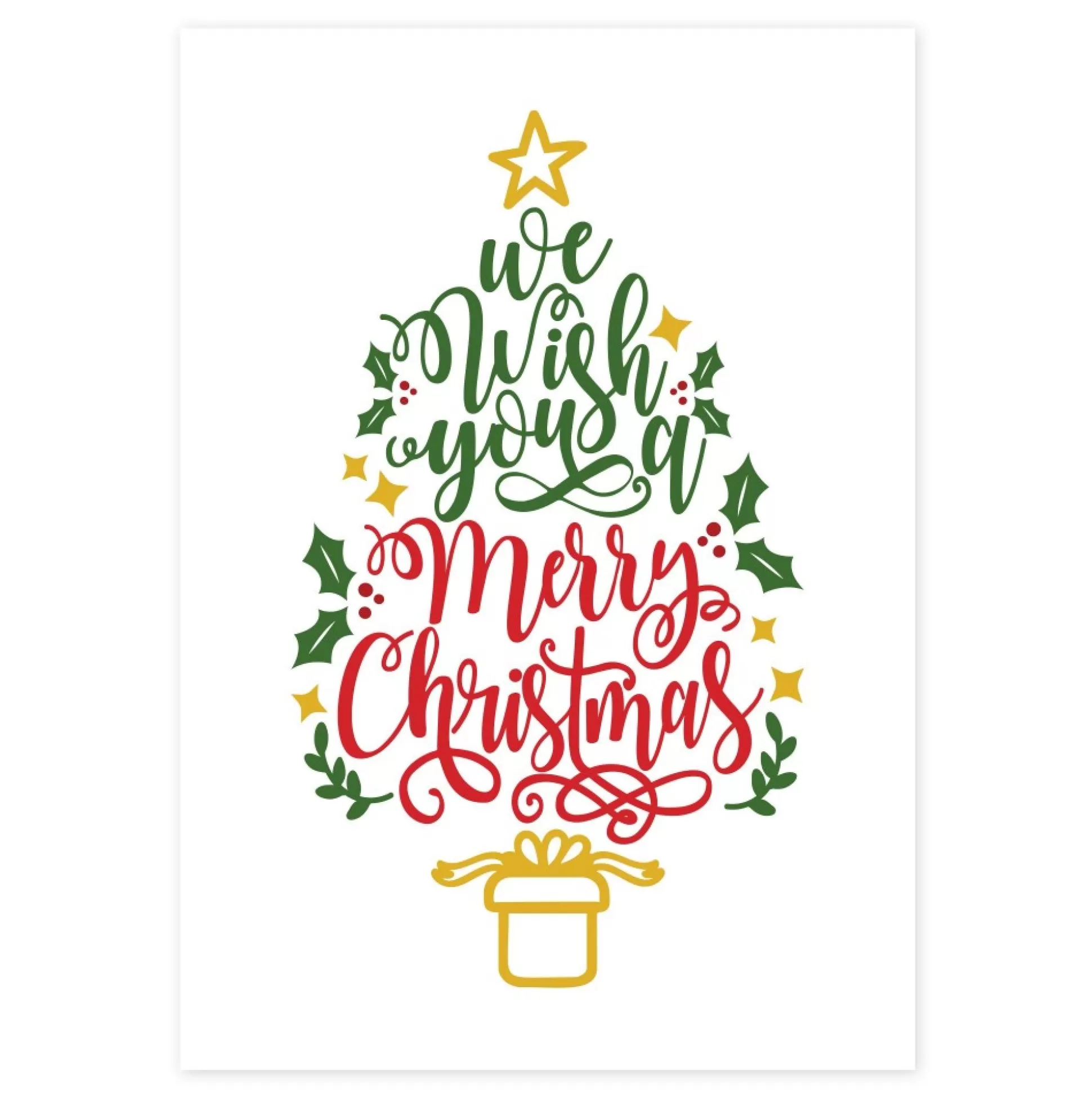 We wish you a Merry Christmas Poster Christmas Prints |