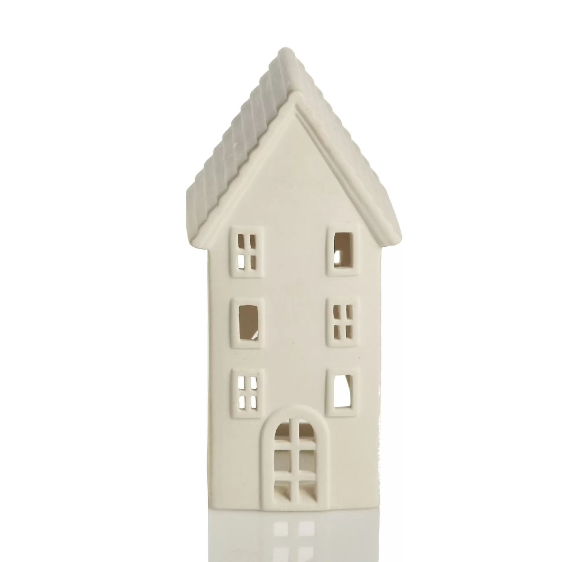 White Christmas Village House Candle Holder Light-Up Scenes And Ornaments |