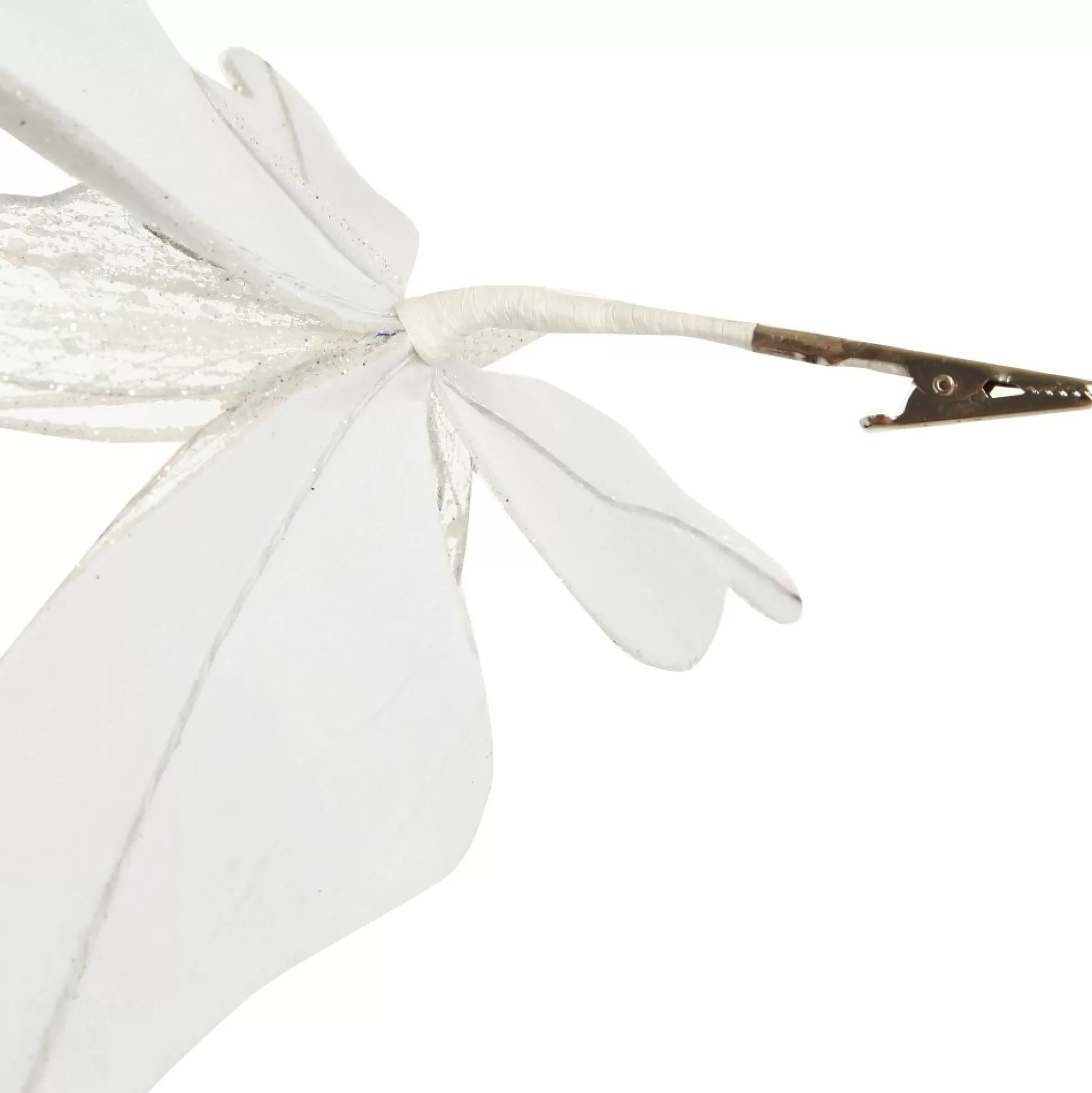 White Mesh Double Wing Butterfly Clip Butterflies And Birds |
