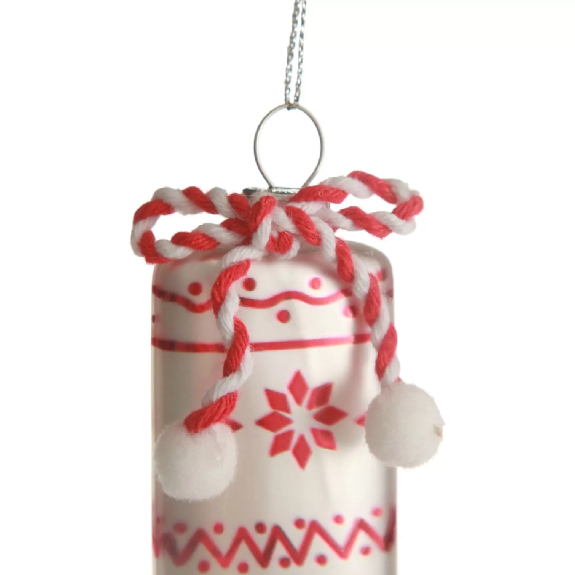White Patterned Stocking Christmas Decoration Christmas Tree Decorations |