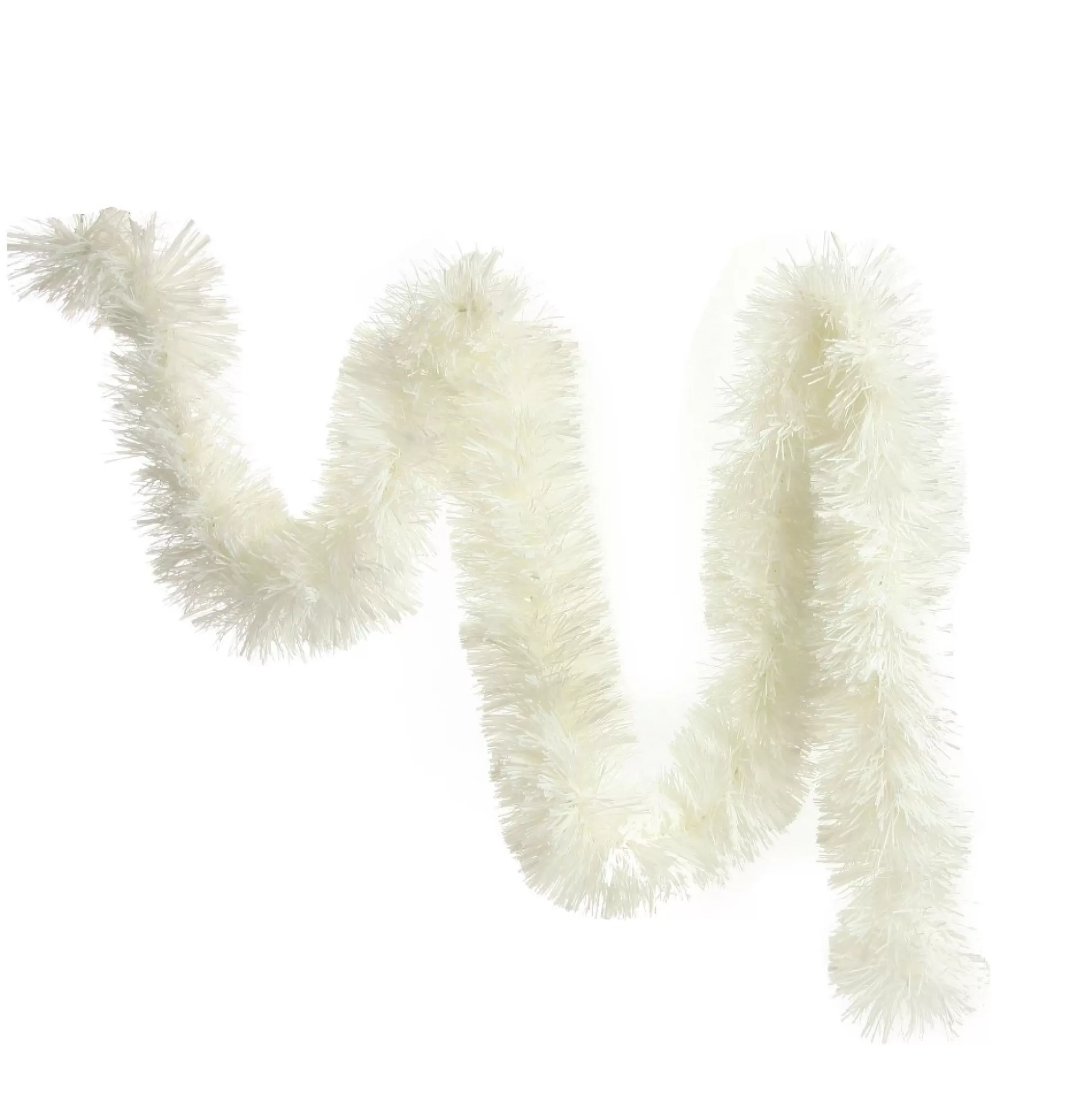 White Thick Christmas Tinsel Garland Tree Garlands |