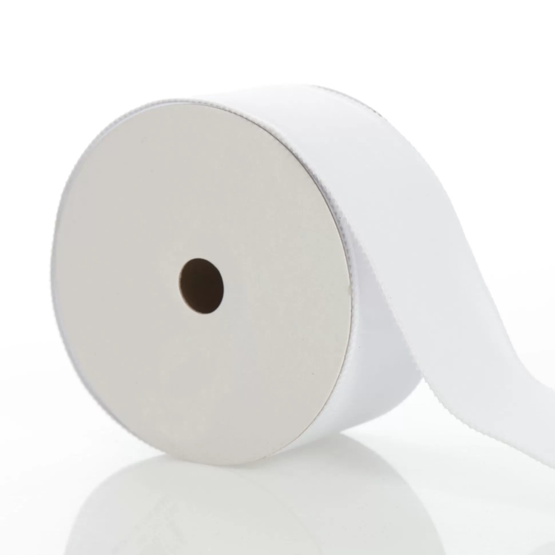 White Velvet Wired Christmas RIbbon - 6.5cm Ribbons |