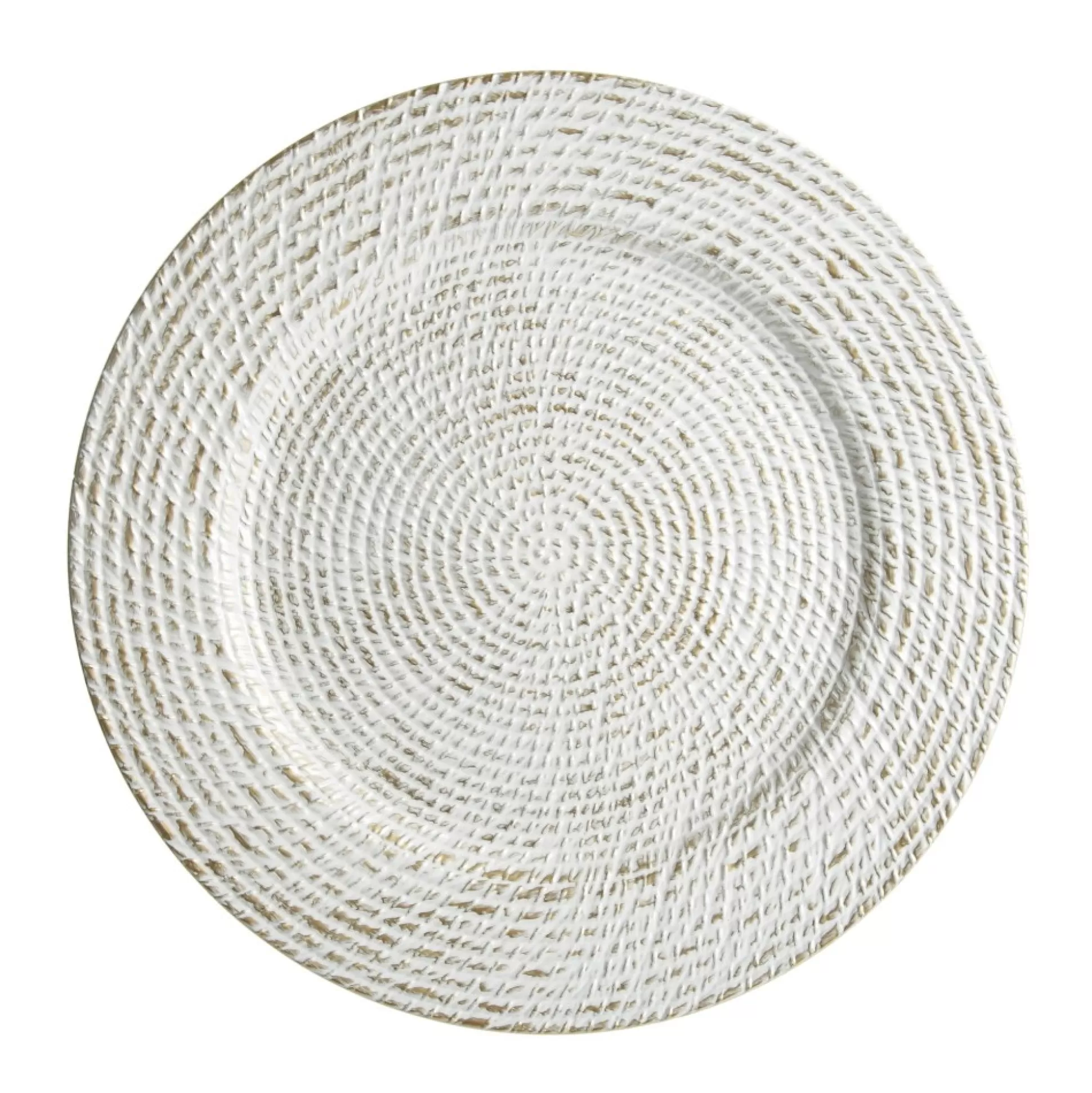 White Washed Gold Christmas Charger Plate Christmas Table Decor |
